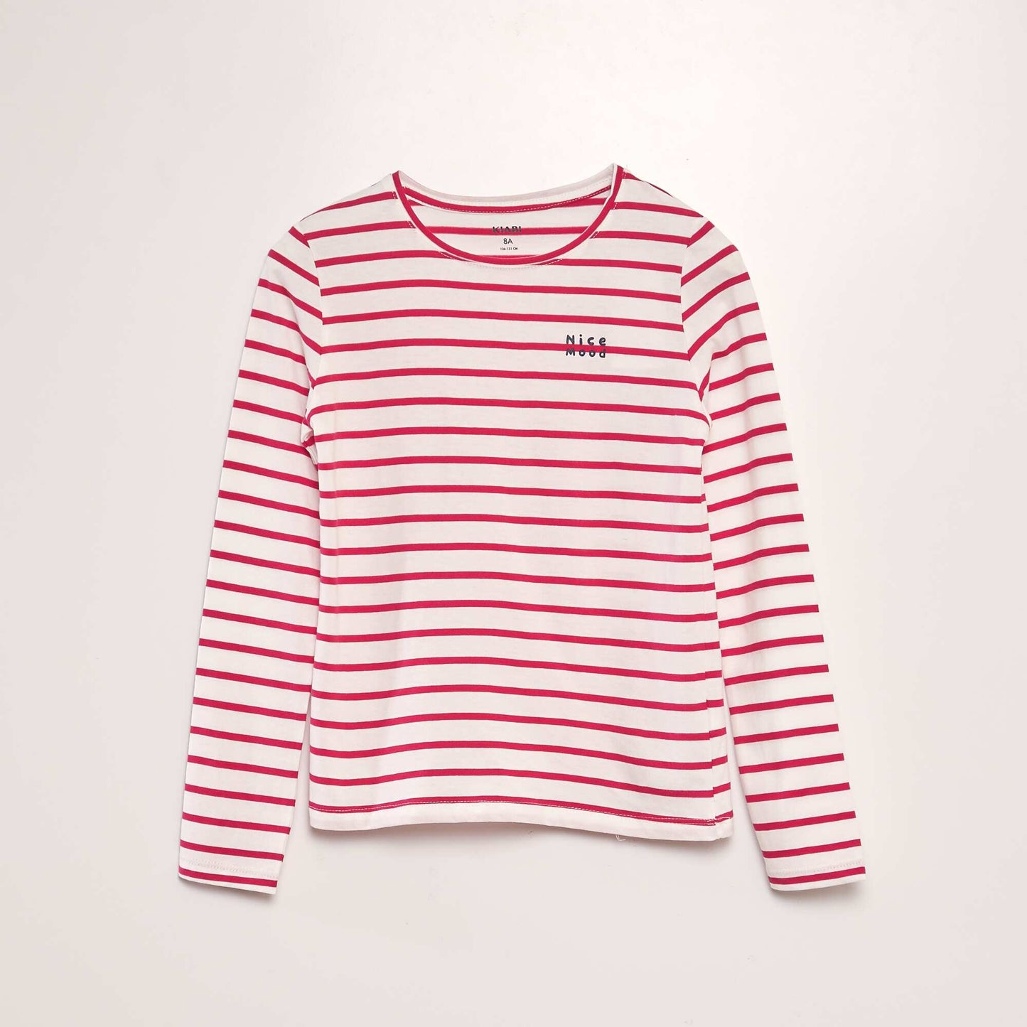 T-shirt en coton à manches longues ROSE