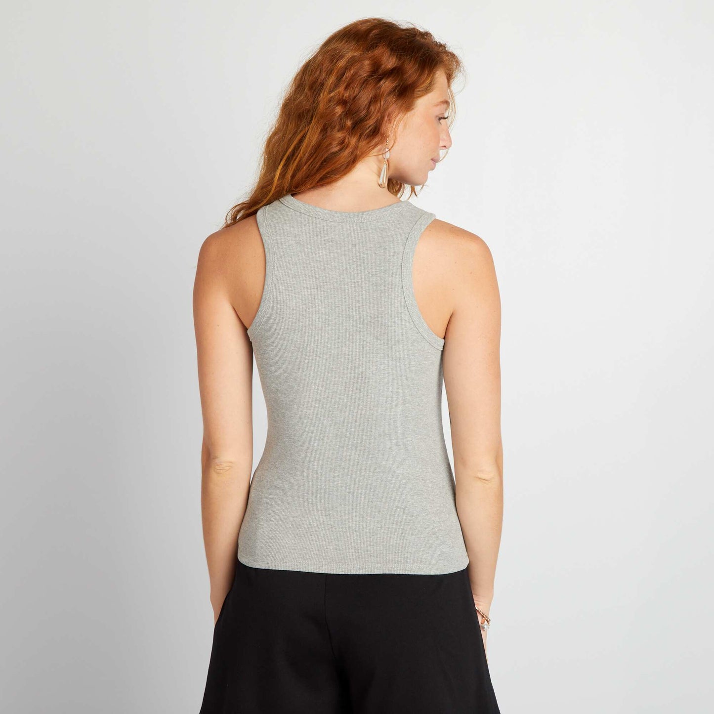 Débardeur à emmanchures américaines Gris