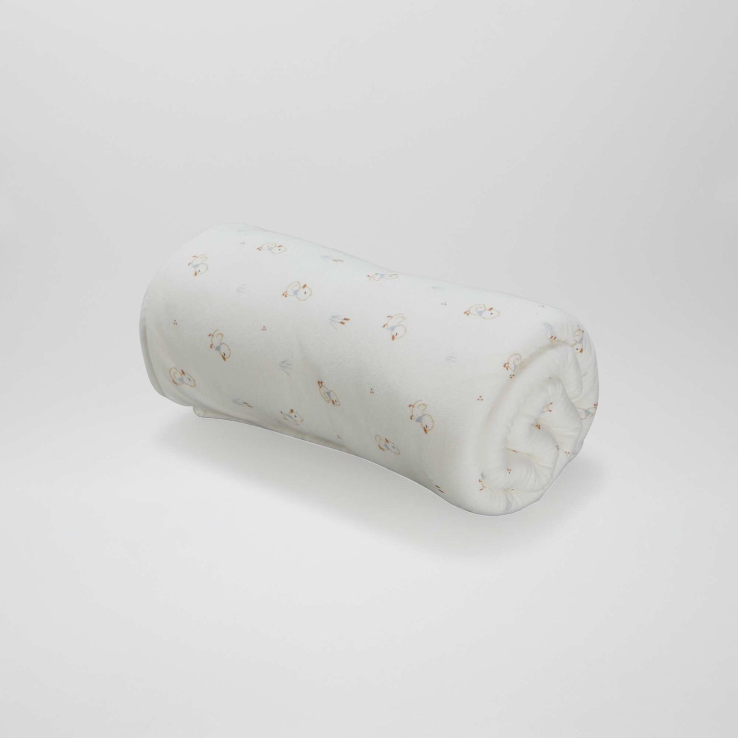 Couverture avec imprimé Blanc