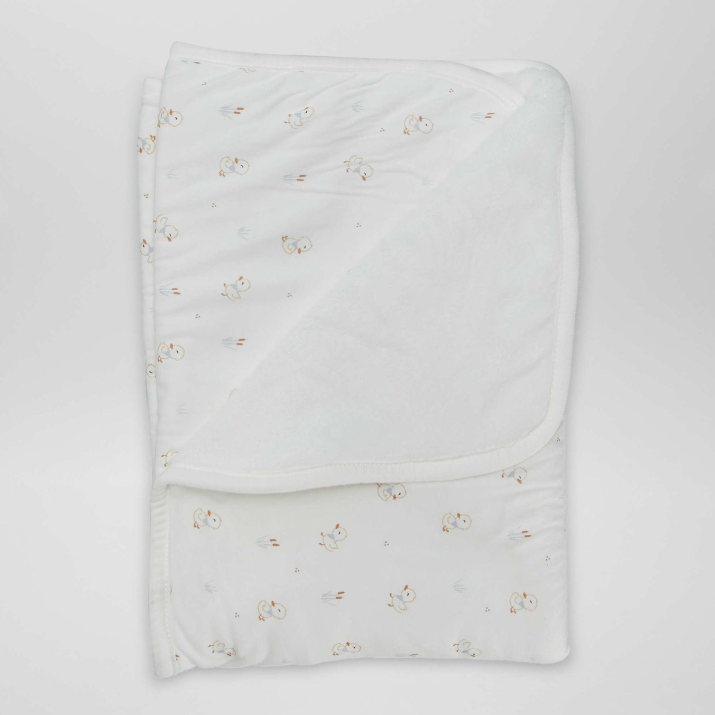 Couverture avec imprimé Blanc