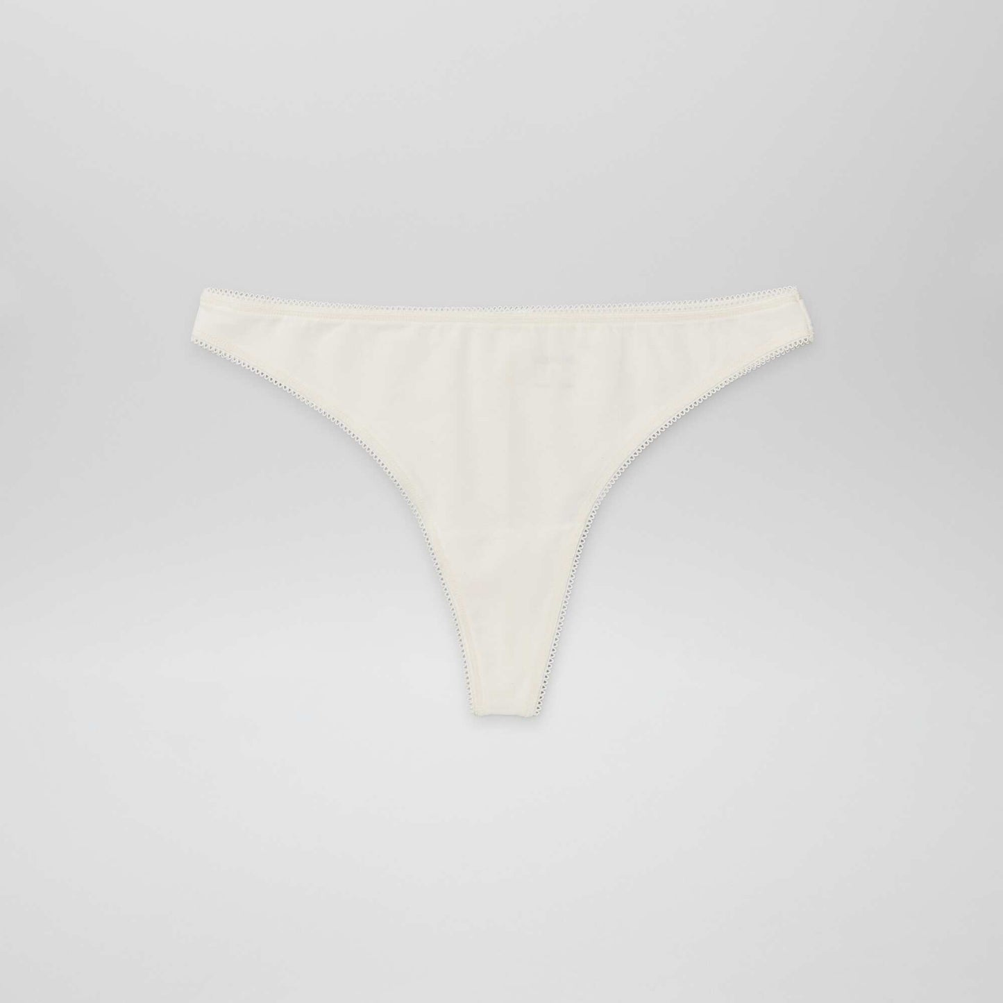 Lot de 3 tangas en coton BEIGE