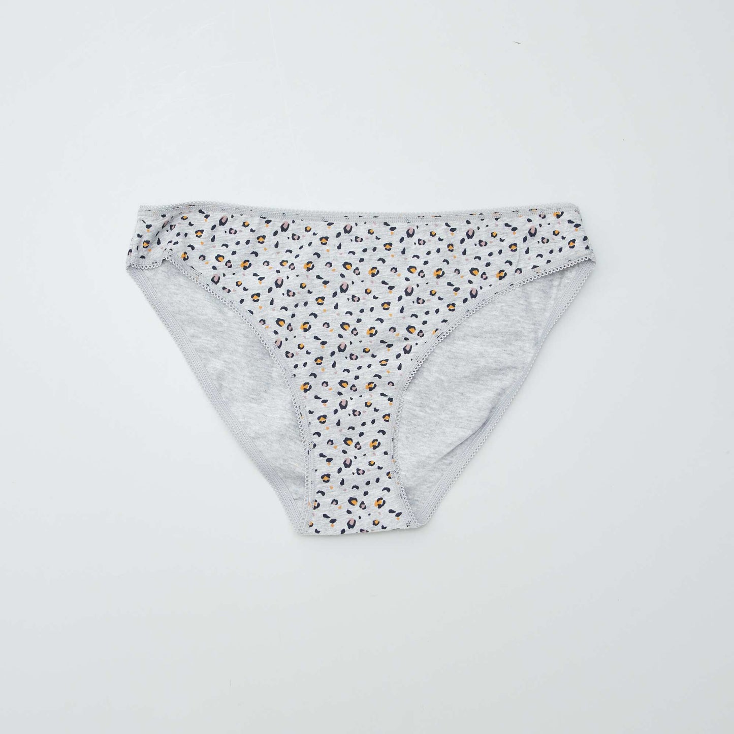 Lot de3 culottes en coton Bleu/gris/blanc