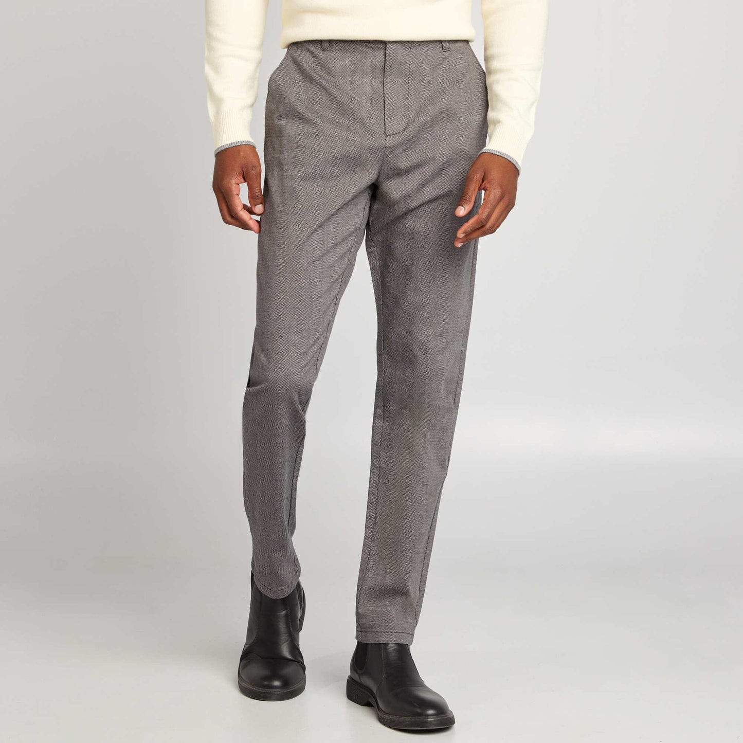 Pantalon slim chino GRIS