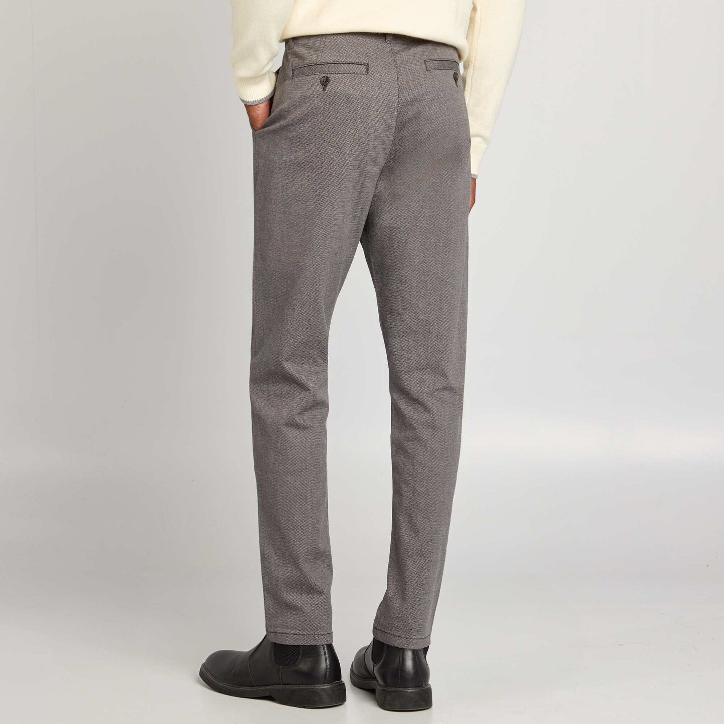 Pantalon slim chino GRIS