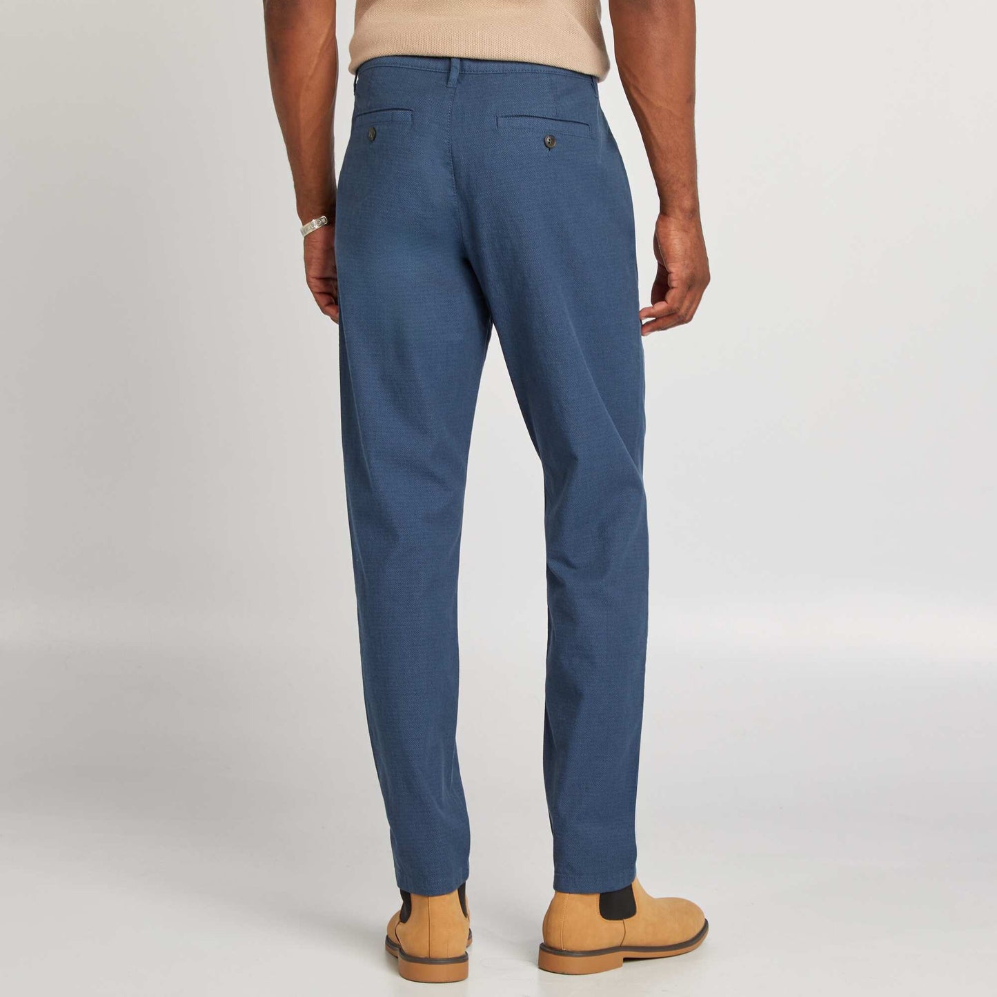 Pantalon slim chino BLEU