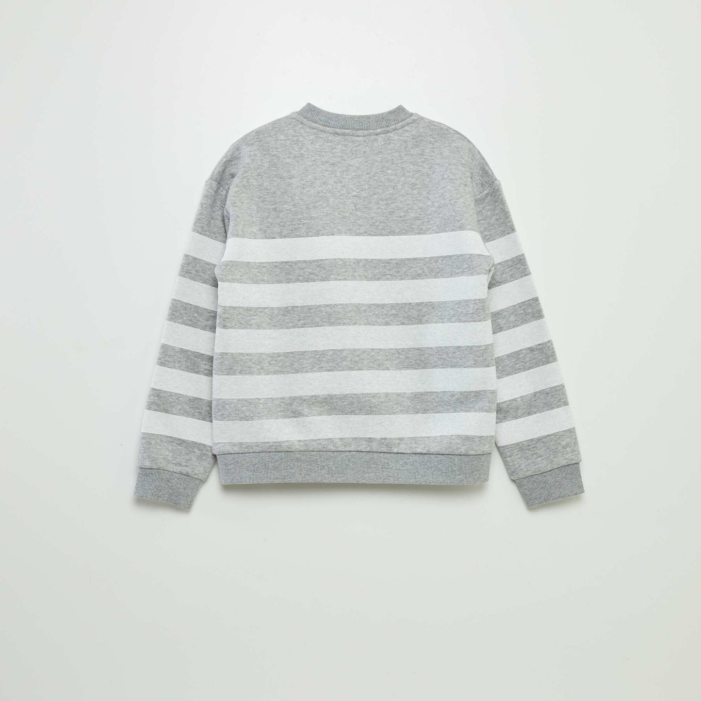 Sweat en molleton col tunisien GRIS