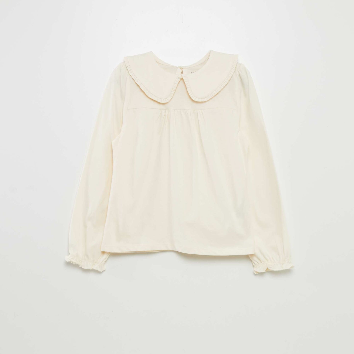 Tee-shirt avec col claudine CRèME