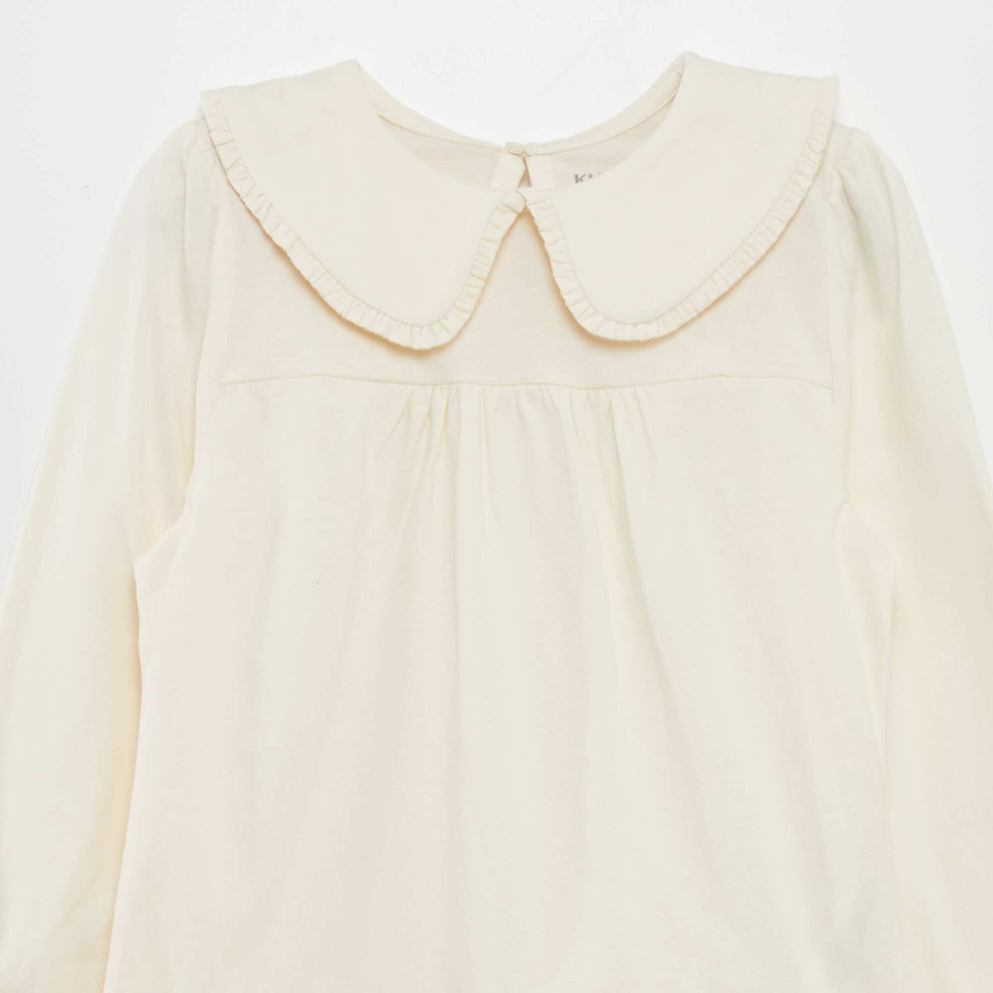 Tee-shirt avec col claudine CRèME