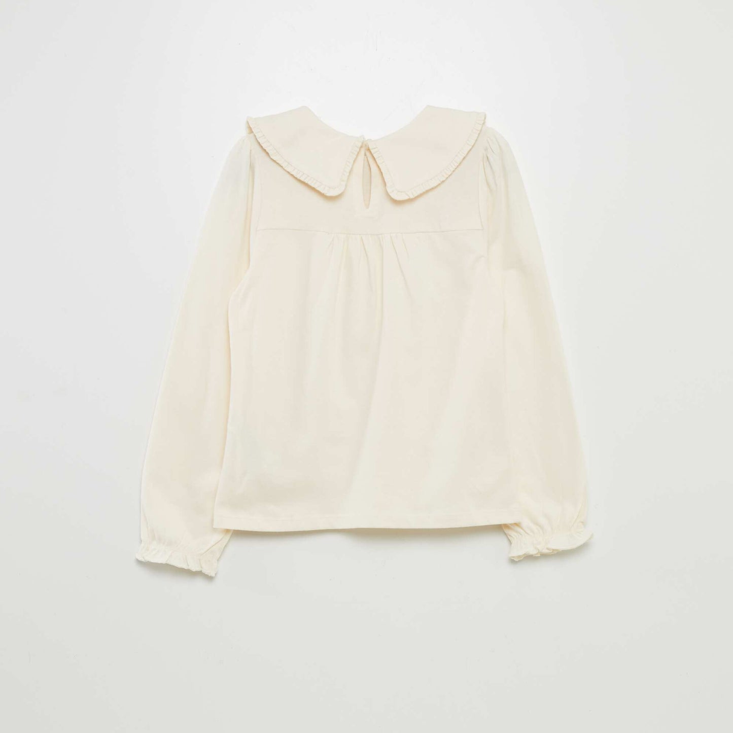 Tee-shirt avec col claudine CRèME