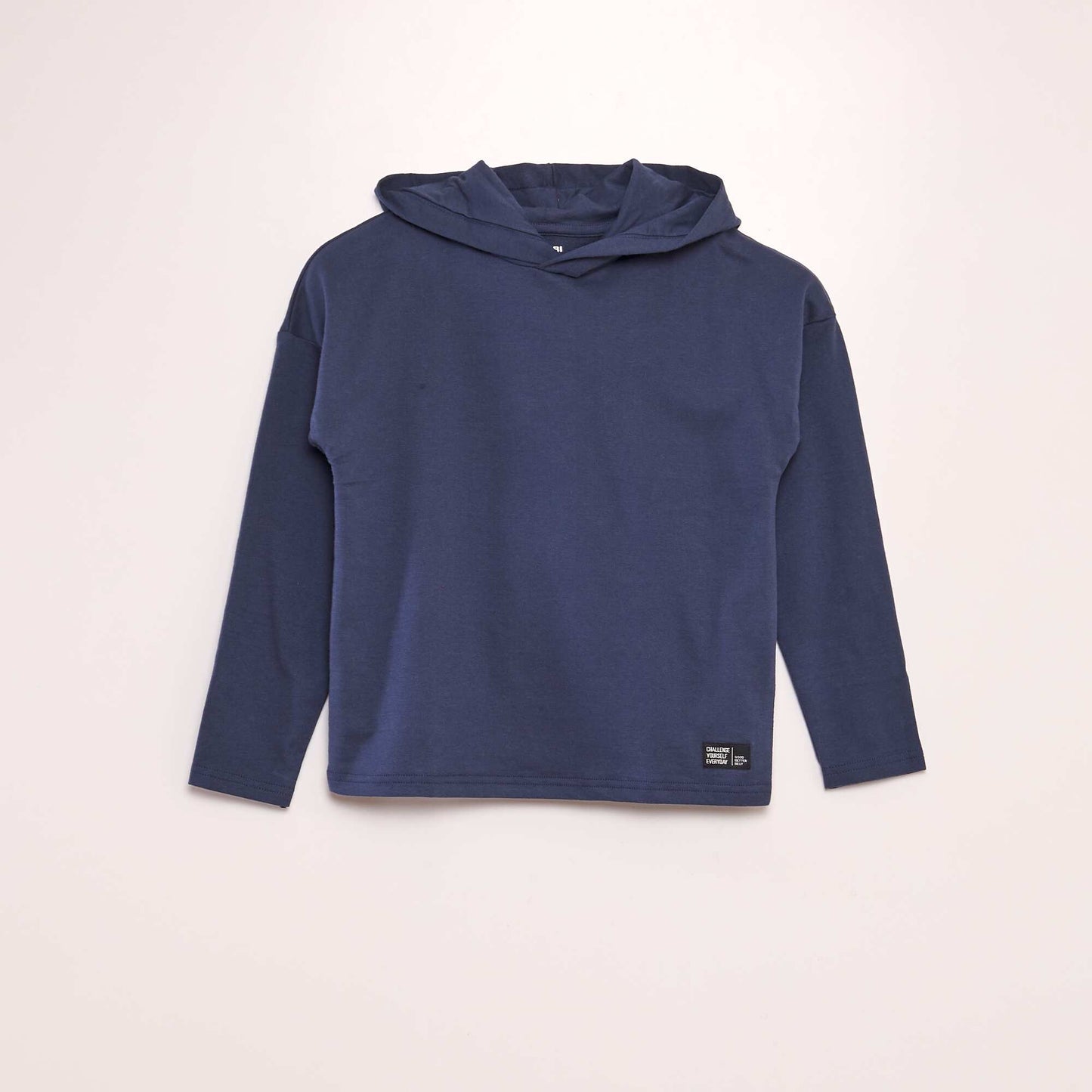 T-shirt à capuche BLEU MARINE