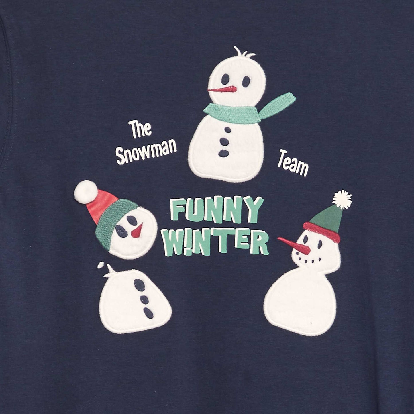 T-shirt animé Noël BLEU