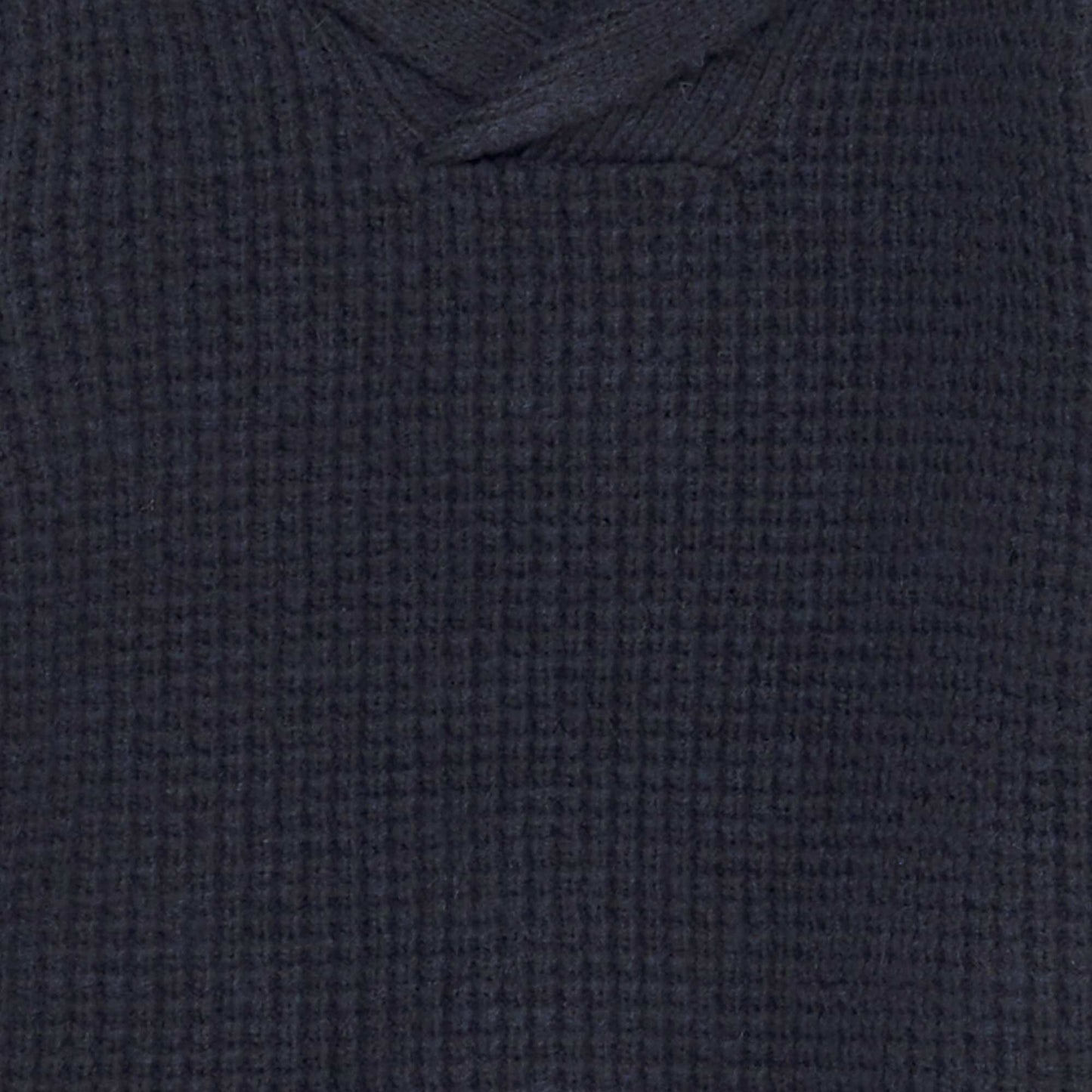 Pull en tricot avec col châle BLEU
