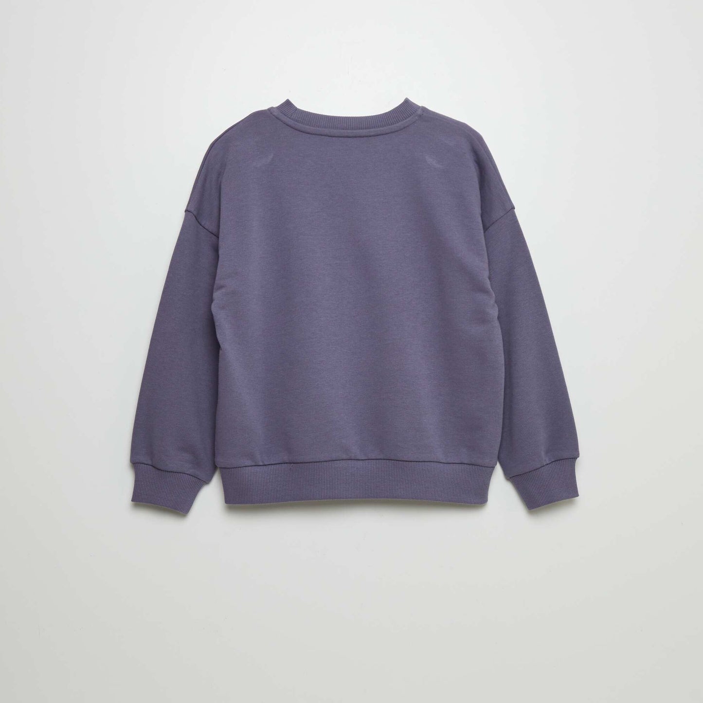 Sweat à col rond avec inscription VIOLET