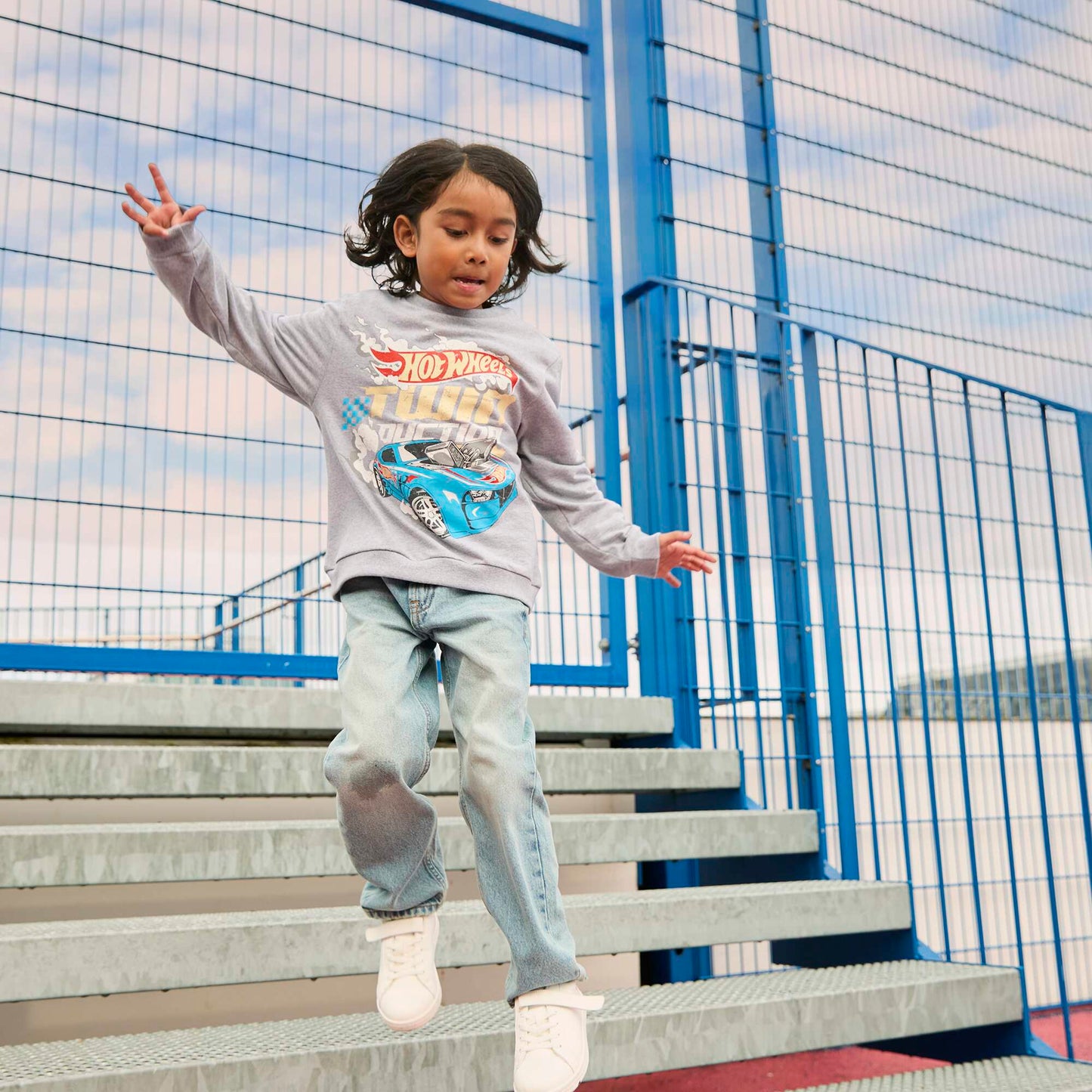Sweat imprimé 'Hot Wheels' GRIS
