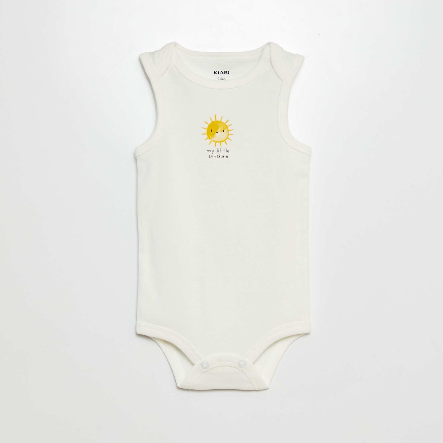 Bodies sans manches à motif - Lot de 3 Jaune