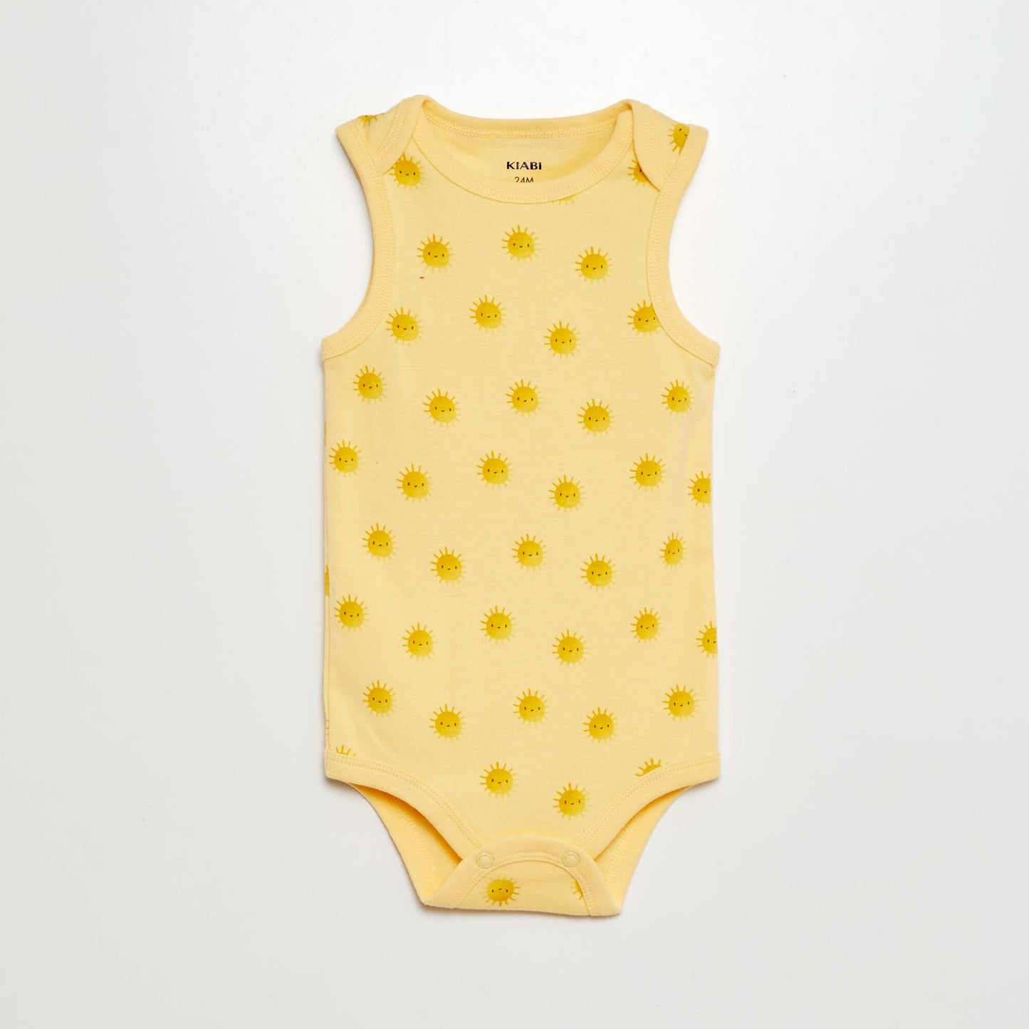 Bodies sans manches à motif - Lot de 3 Jaune