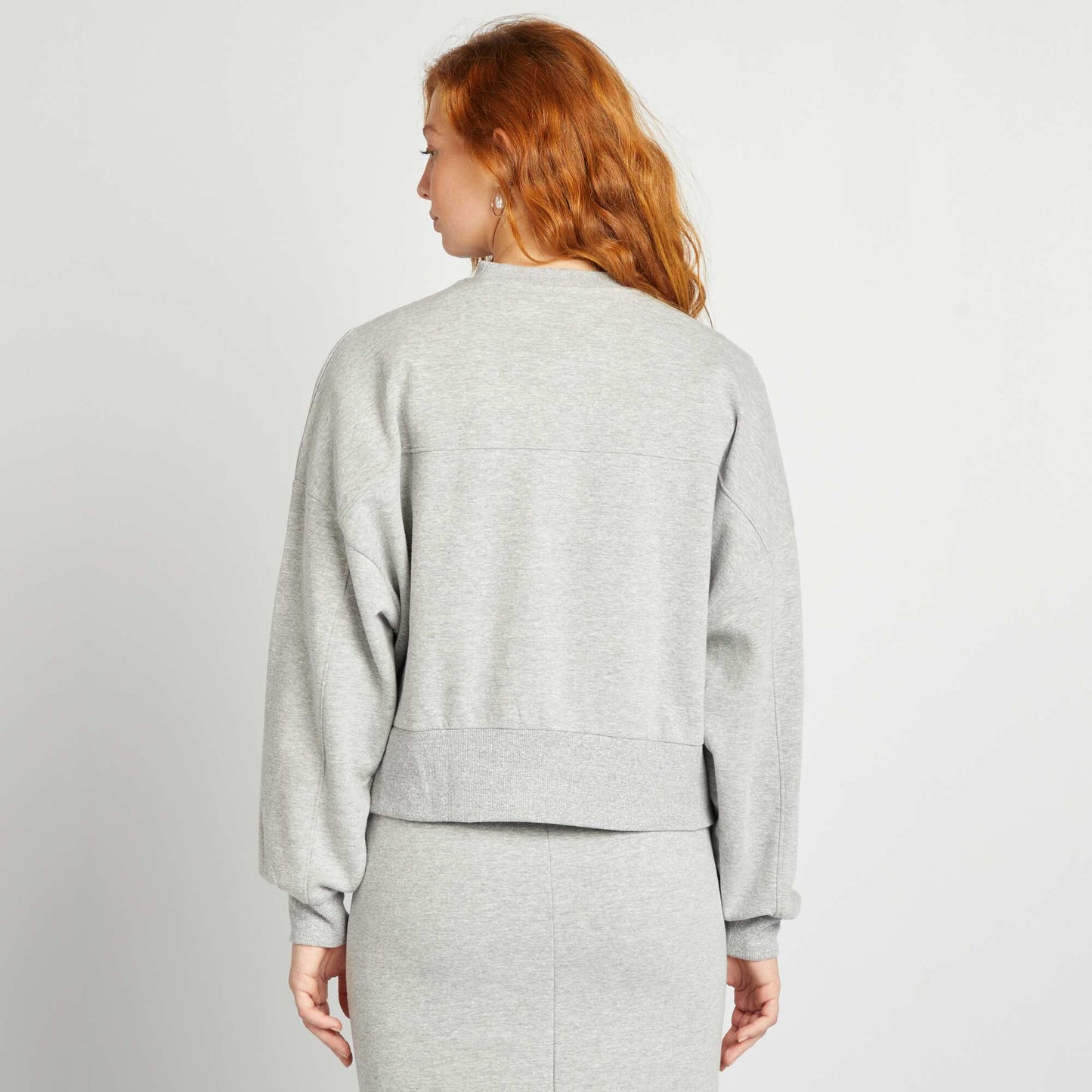 Sweat à col rond loose GRIS