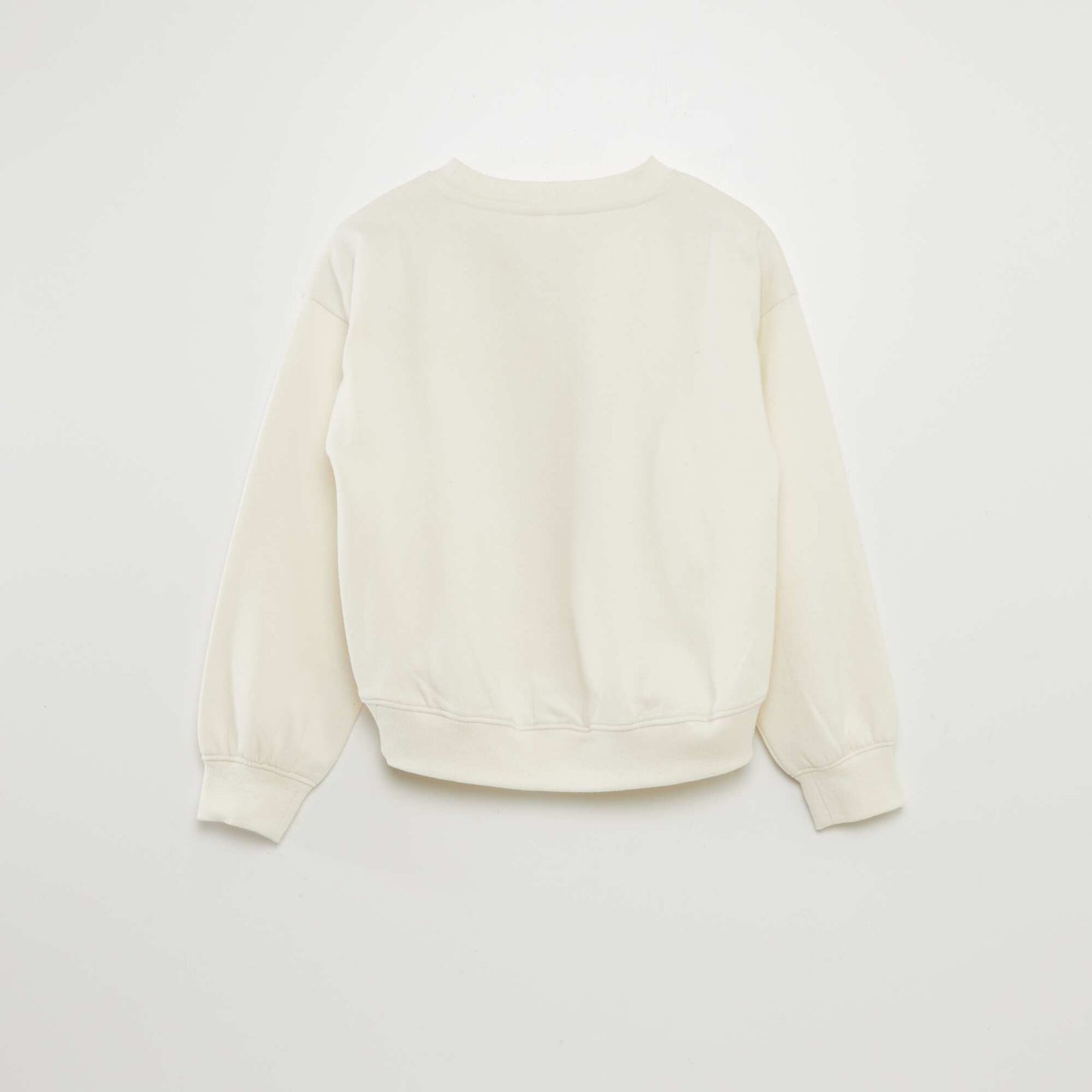 Sweat en molleton uni BEIGE