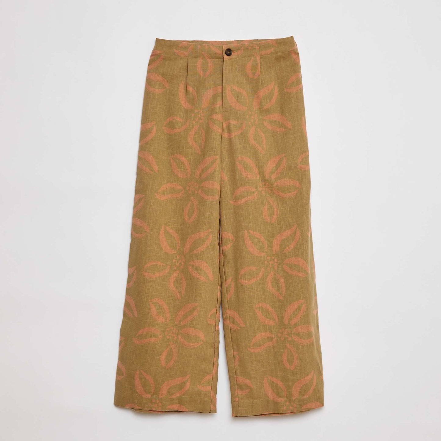 Pantalon large avec imprimé KAKI