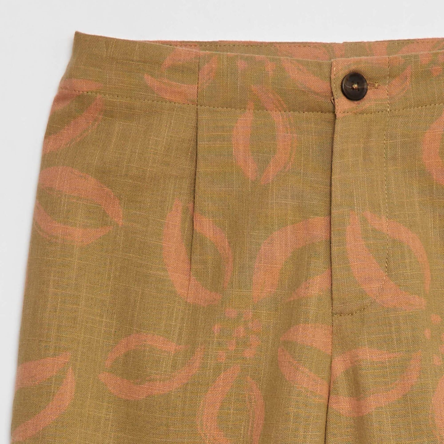 Pantalon large avec imprimé KAKI