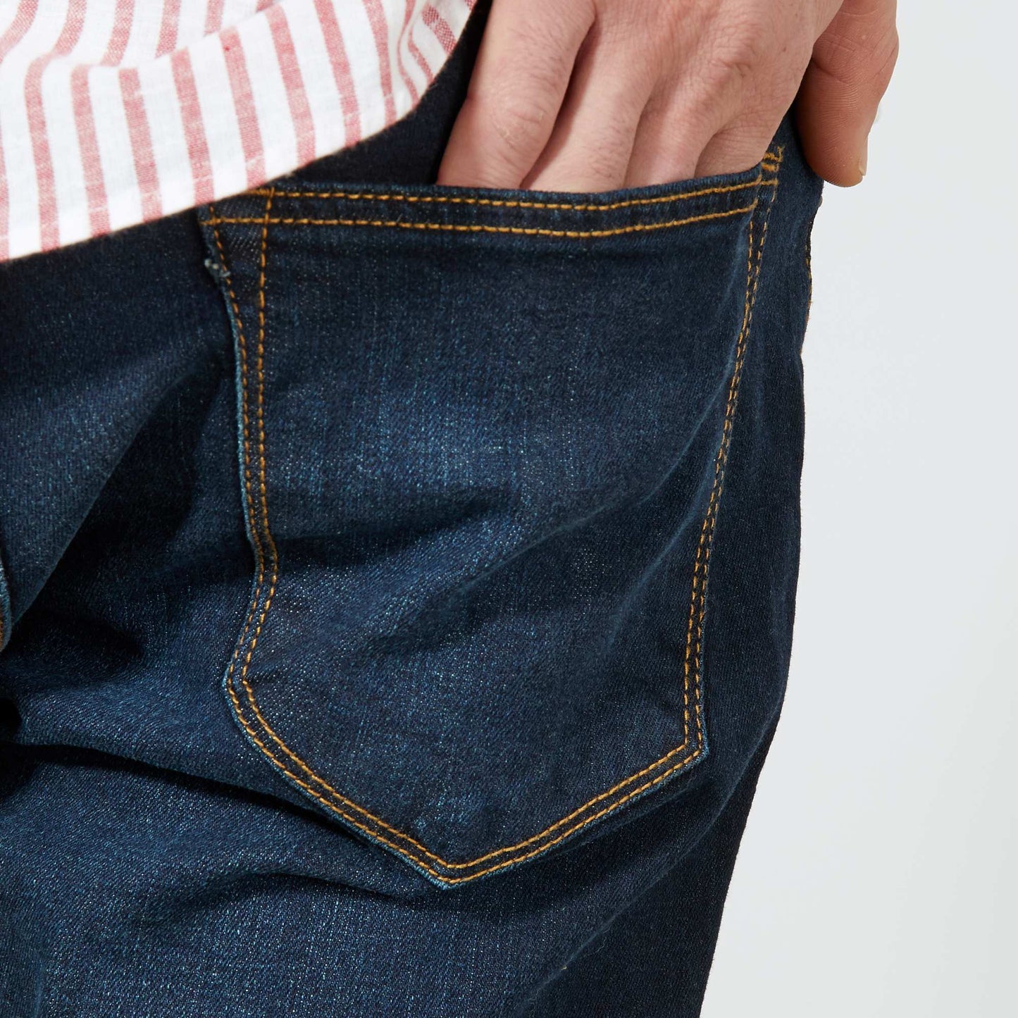 Jean slim L34 bleu indigo