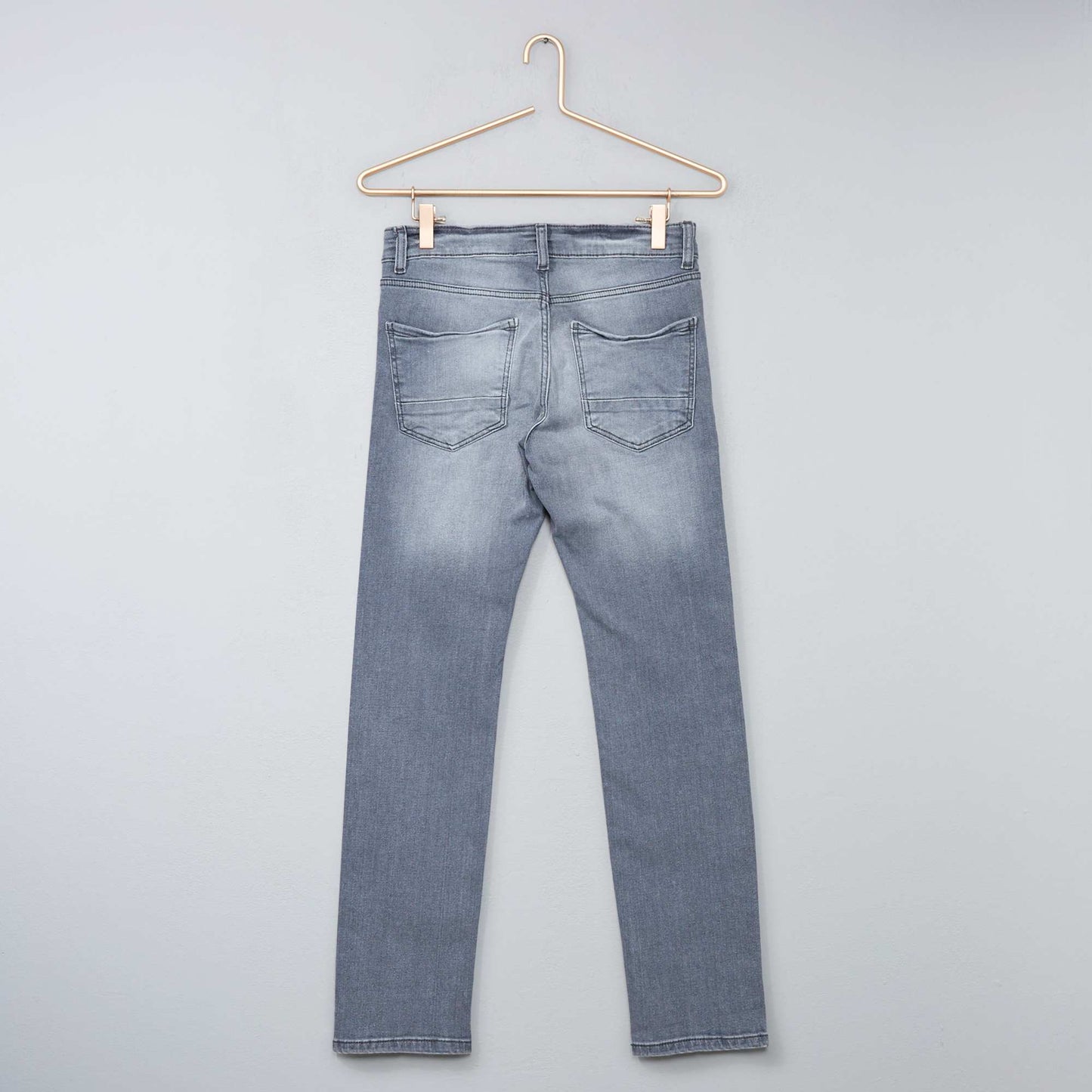 Jean slim stretch à 5 poches Gris