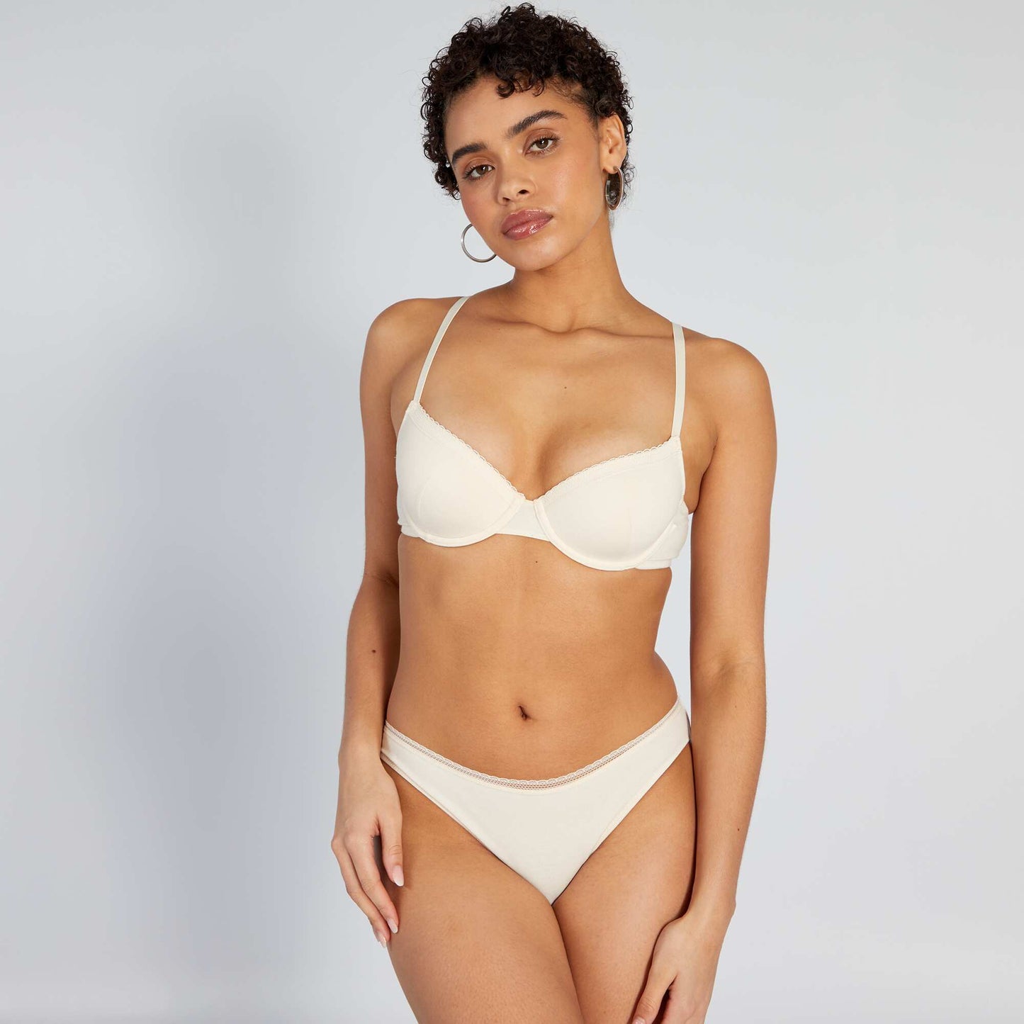 Soutien-gorge paddé coton Beige