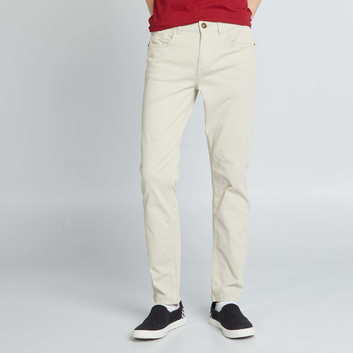Chino slim 5 poches - L32 Gris