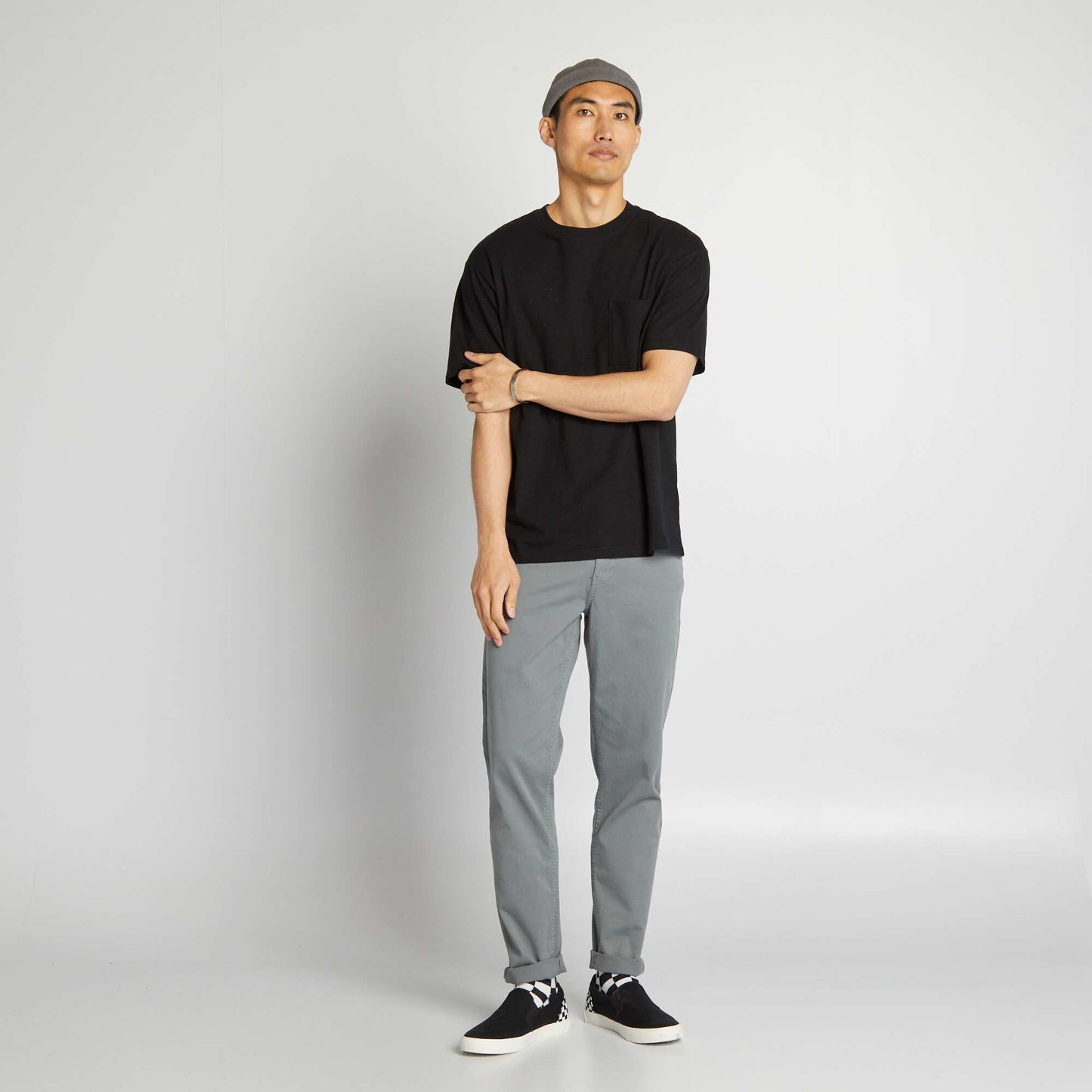 Chino slim 5 poches - L32 Bleu turquoise