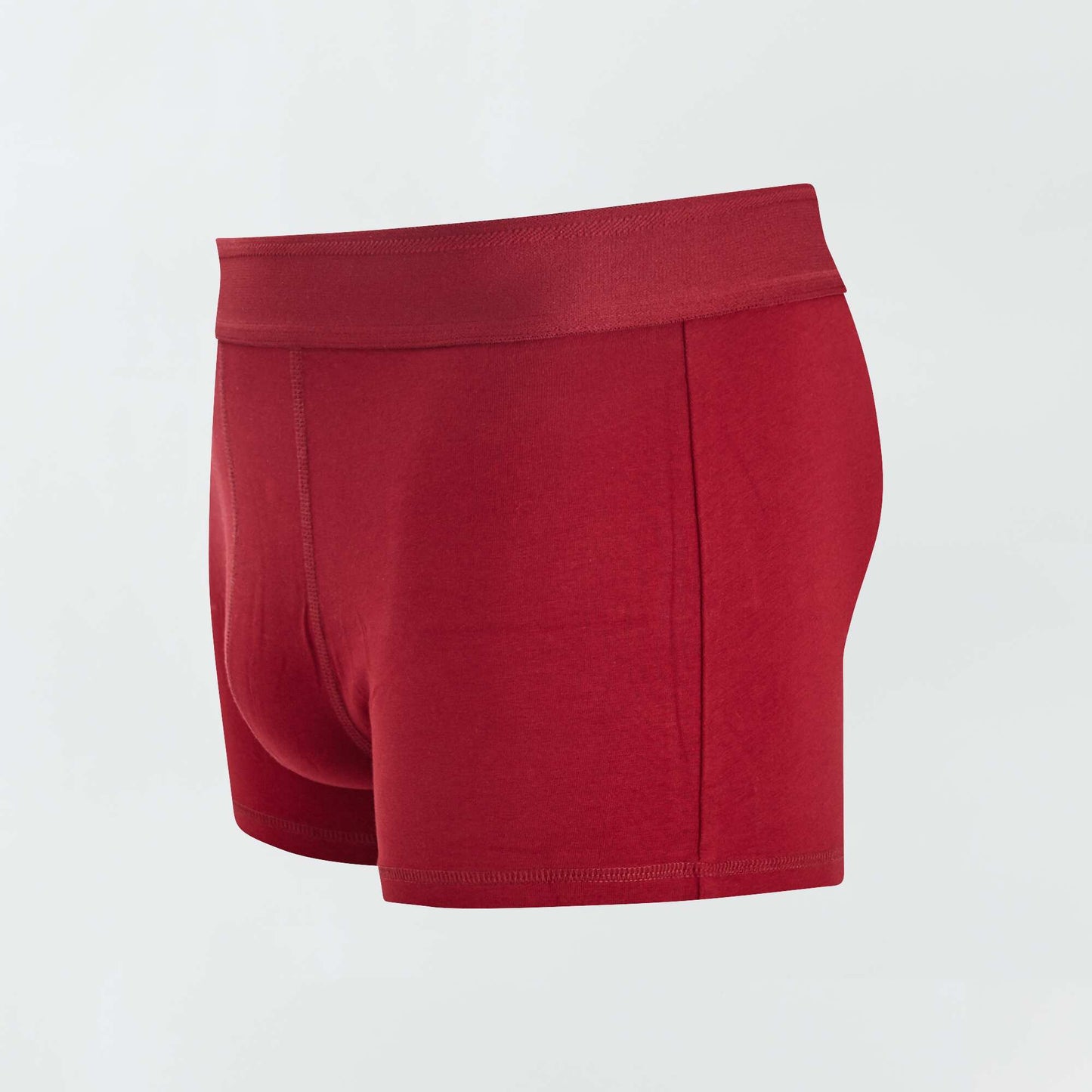 Lot de 3 boxers unis Bleu/rouge/gris