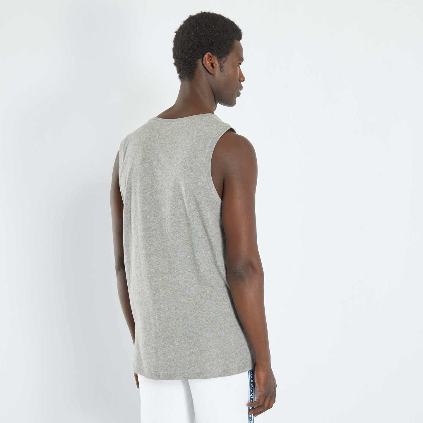 Débardeur nuit en jersey uni Gris