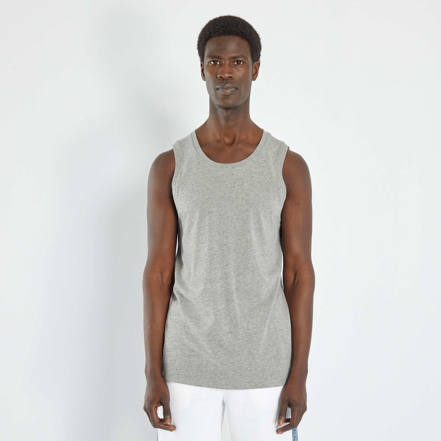 Débardeur nuit en jersey uni Gris