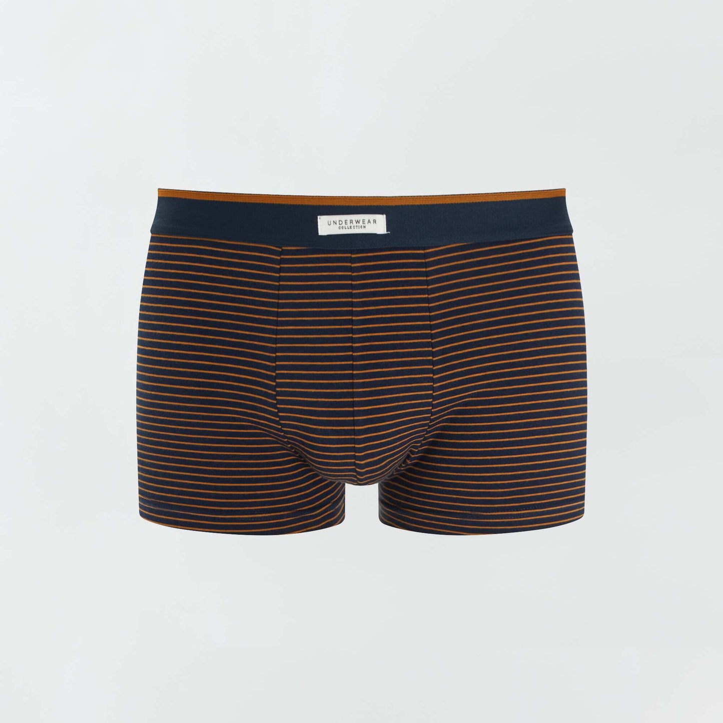 Lot 3 boxers stretch MOUTARDE/MARINE
