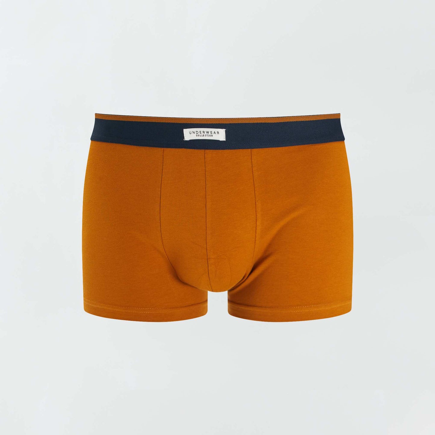 Lot 3 boxers stretch MOUTARDE/MARINE