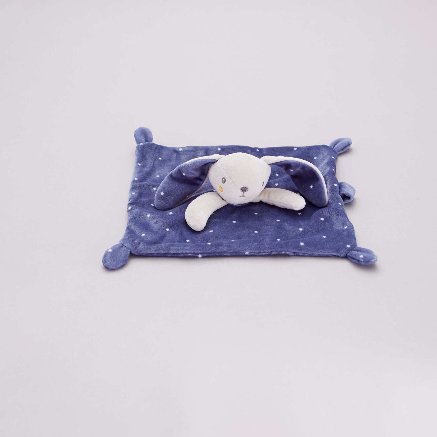 Doudou velours bleu