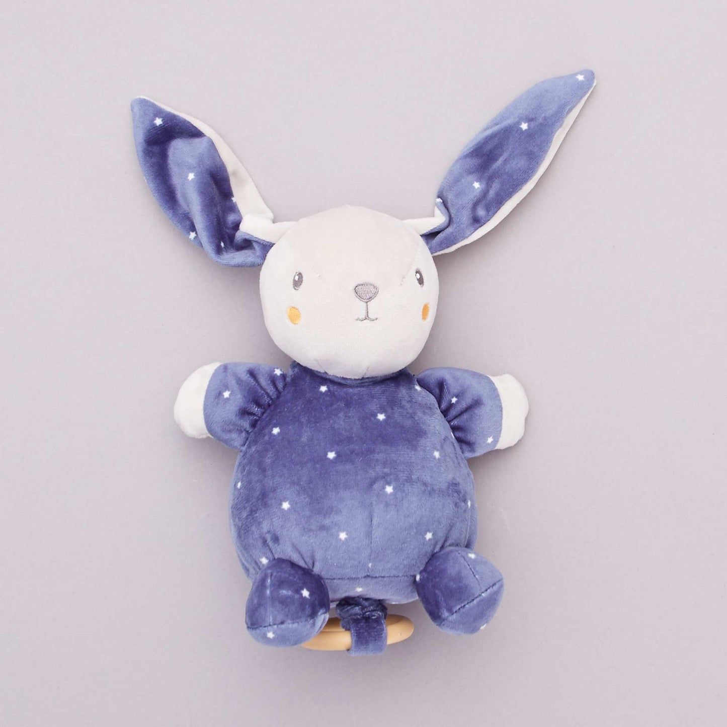 Peluche lapin musicale BLEU