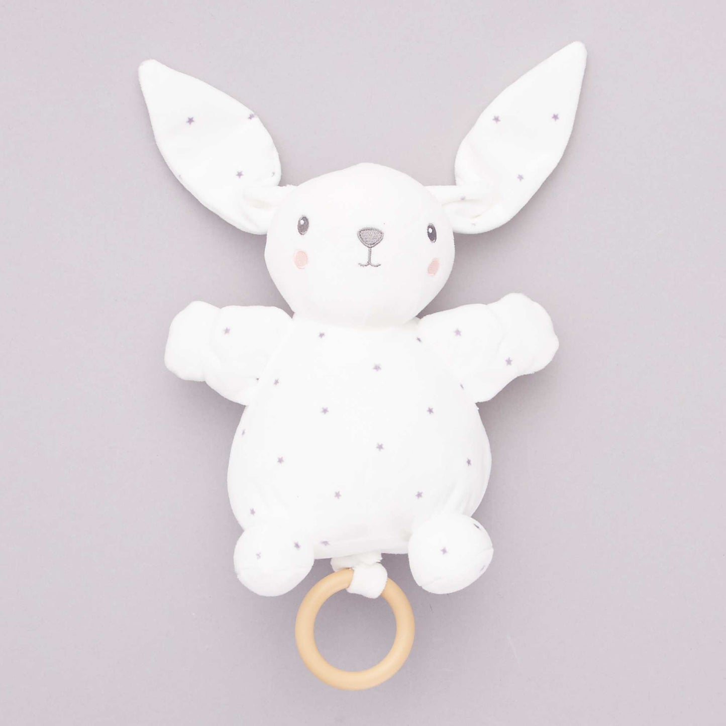 Peluche lapin musicale BLANC