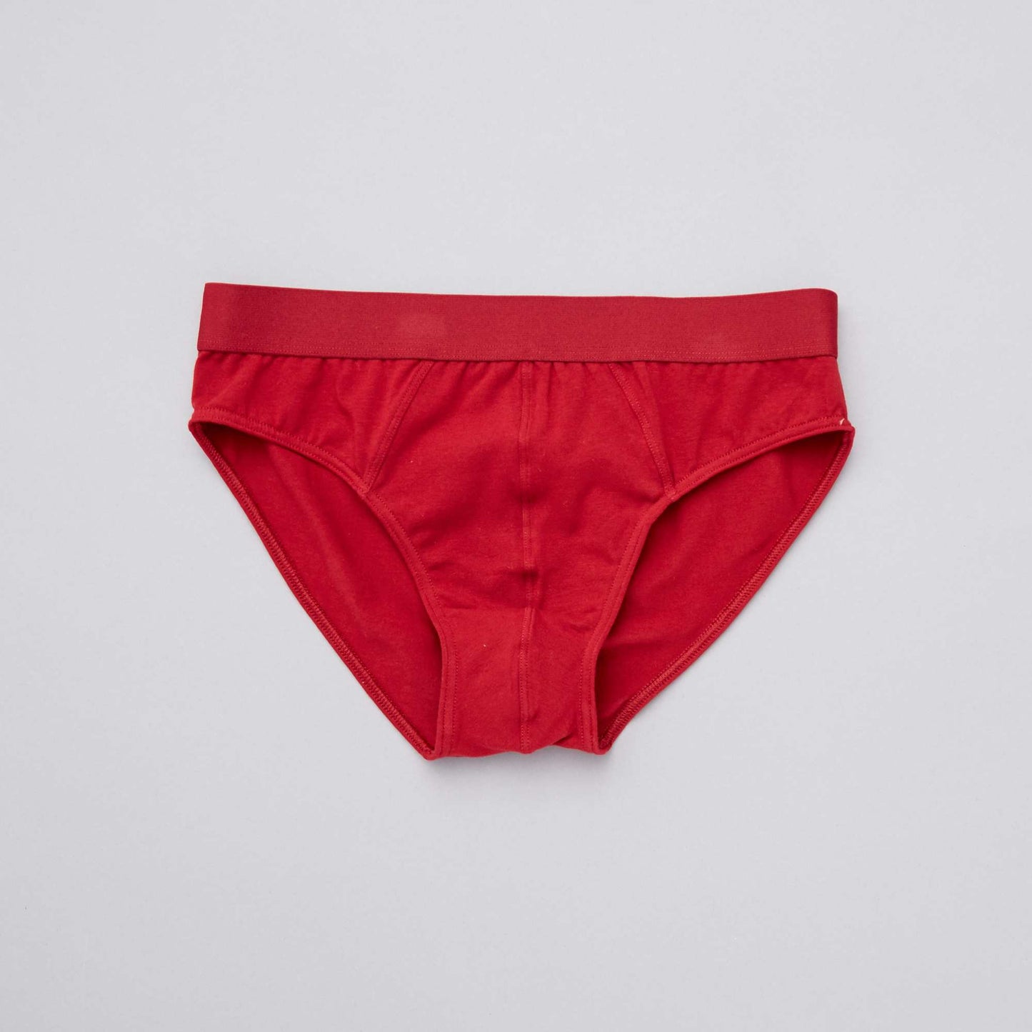 Lot de 3 slips unis bleu gris rouge