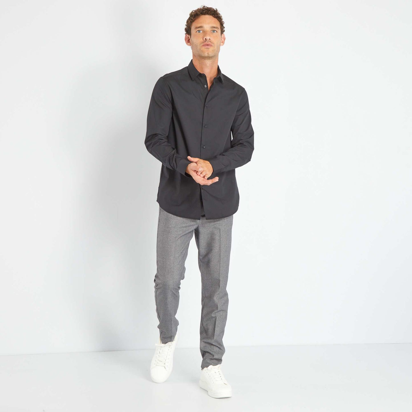Chemise droite noir