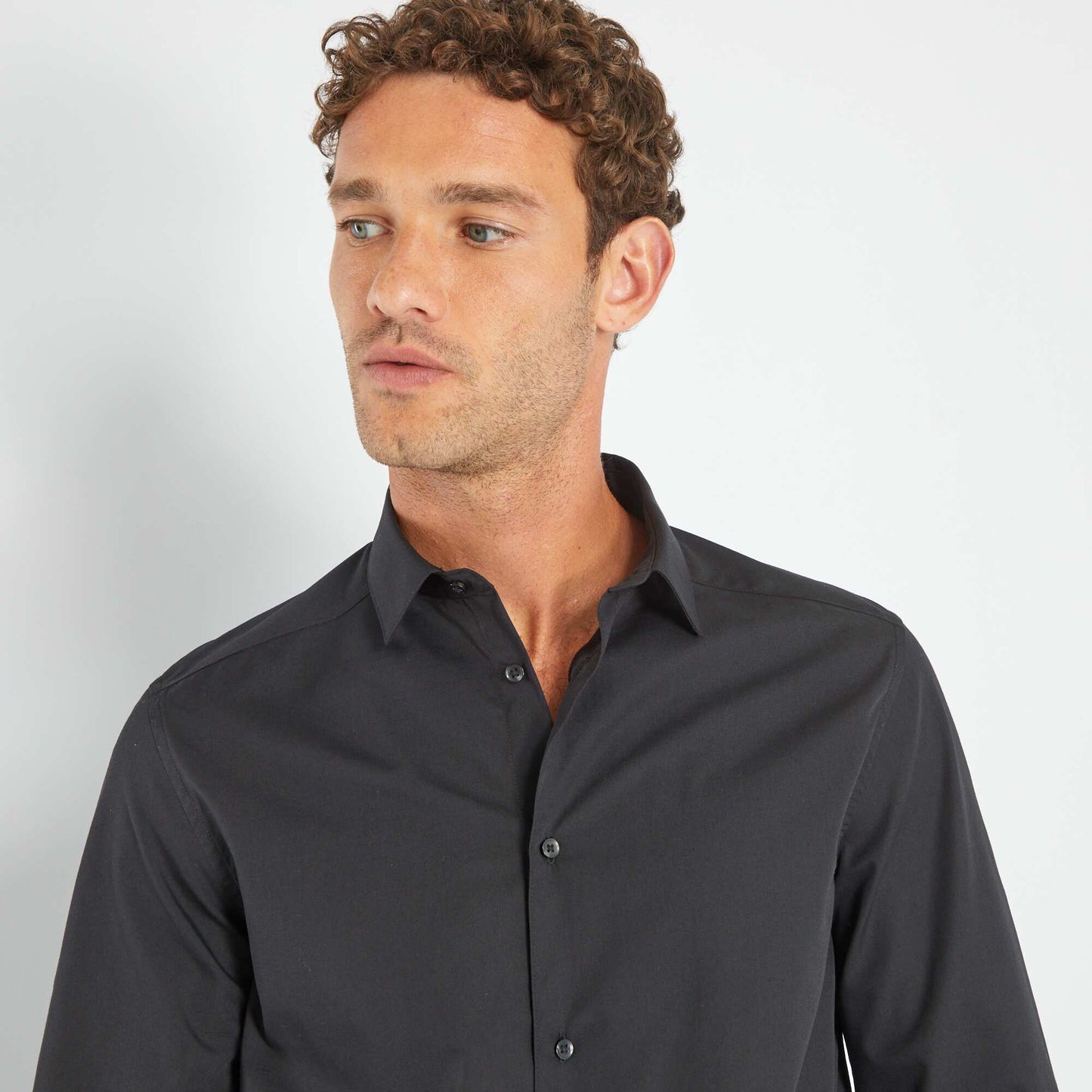 Chemise droite noir