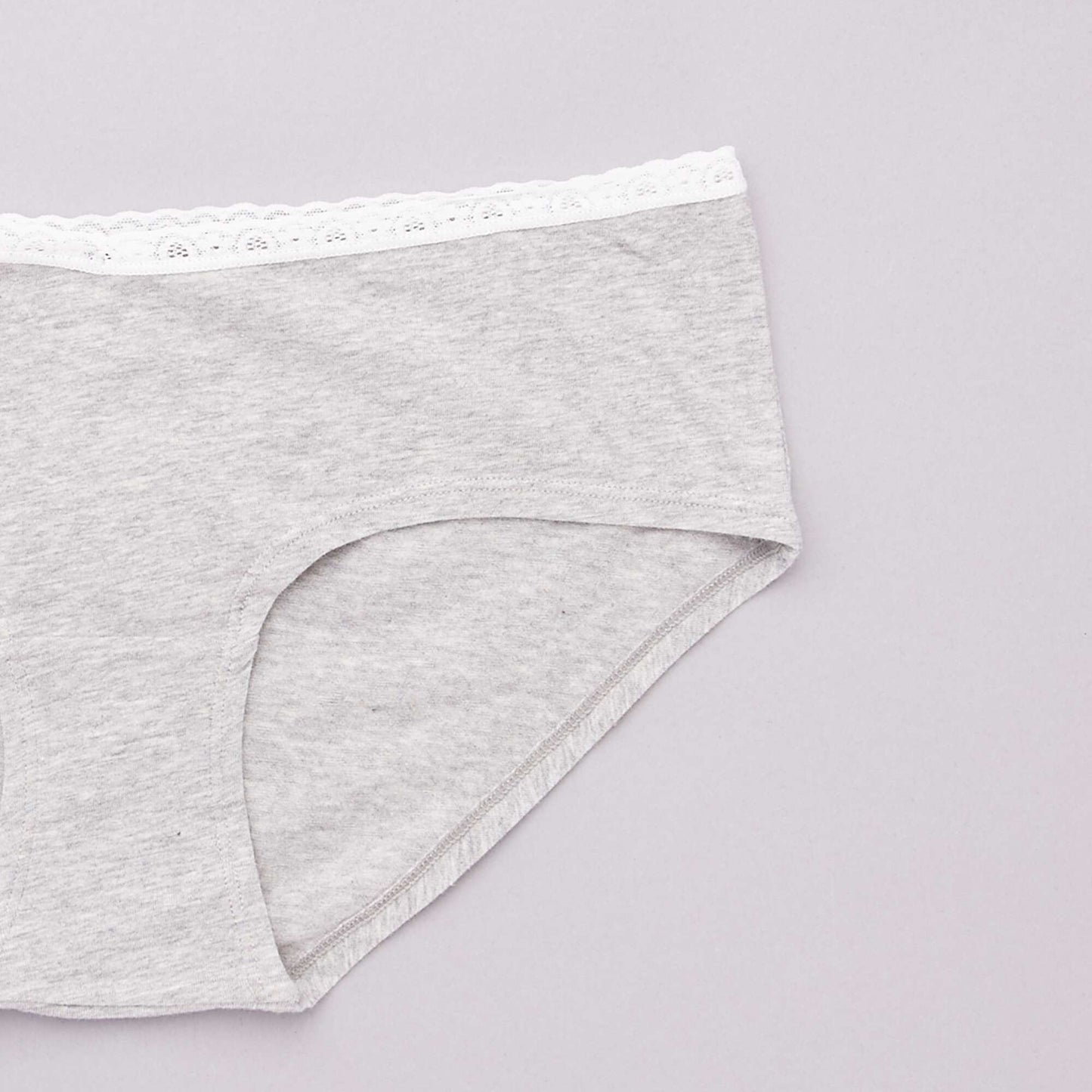 Lot de 3 shorties maternité noir/gris clair/gris foncé