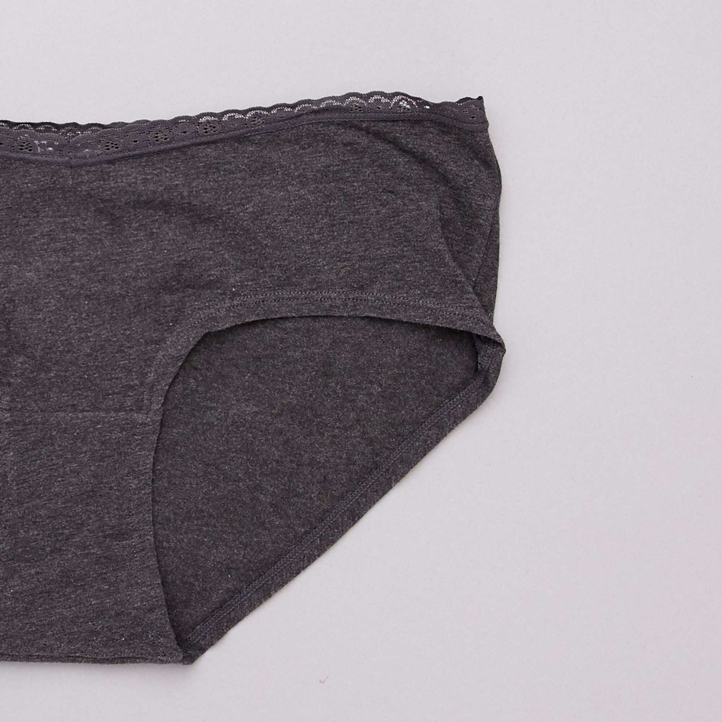 Lot de 3 shorties maternité noir/gris clair/gris foncé