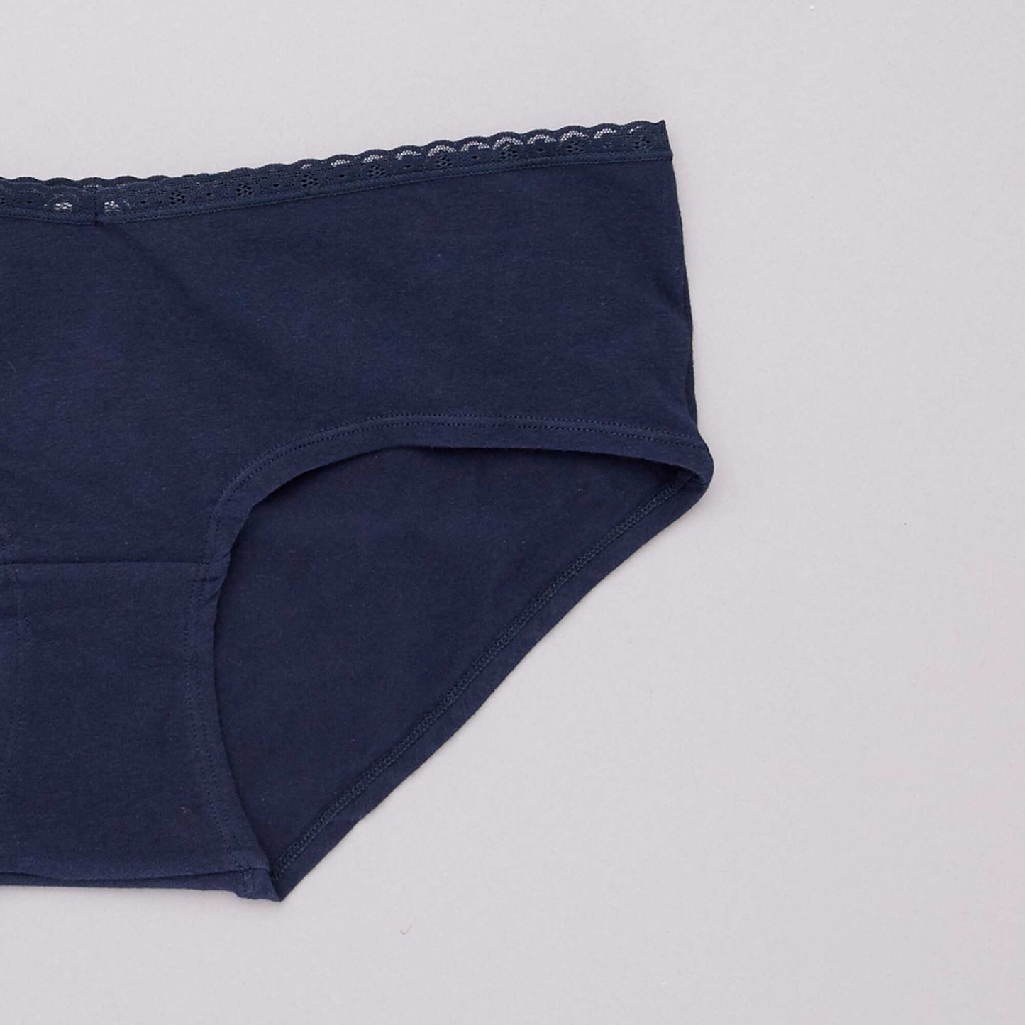Lot de 3 shorties maternité blanc/gris/marine