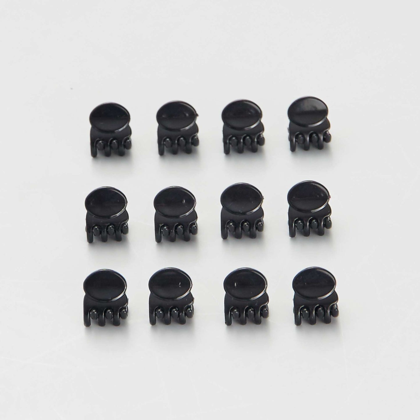 Lot de 12 pinces chauves-souris noir