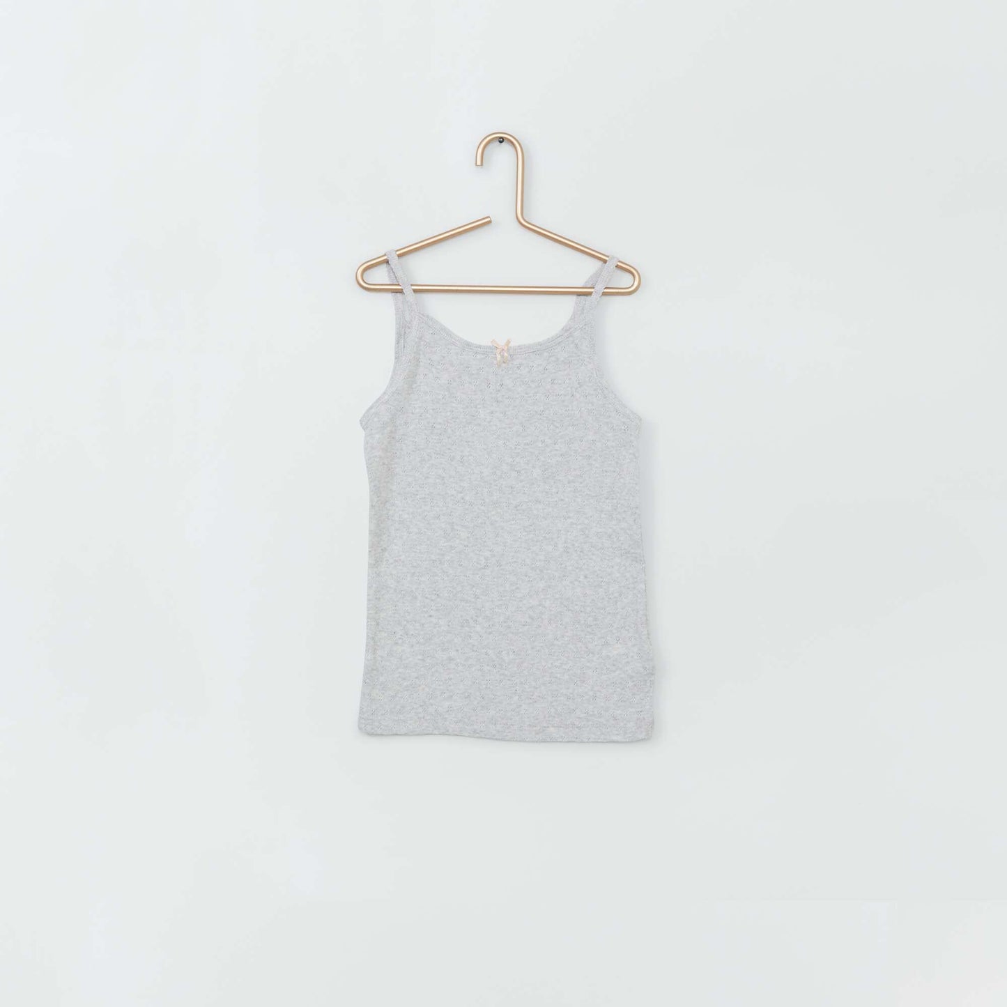 Lot de 2 débardeurs gris/blanc