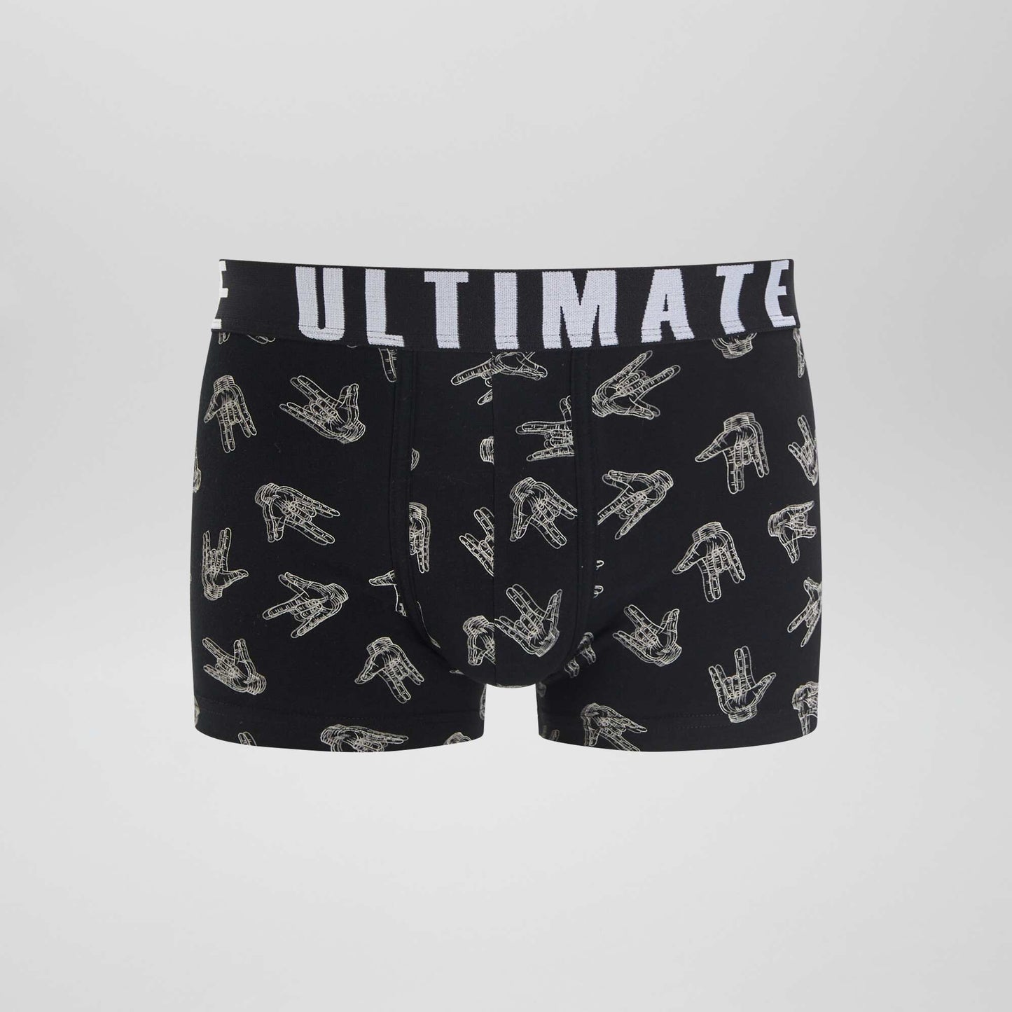 Lot de 3 boxers fantaisie Noir/blanc