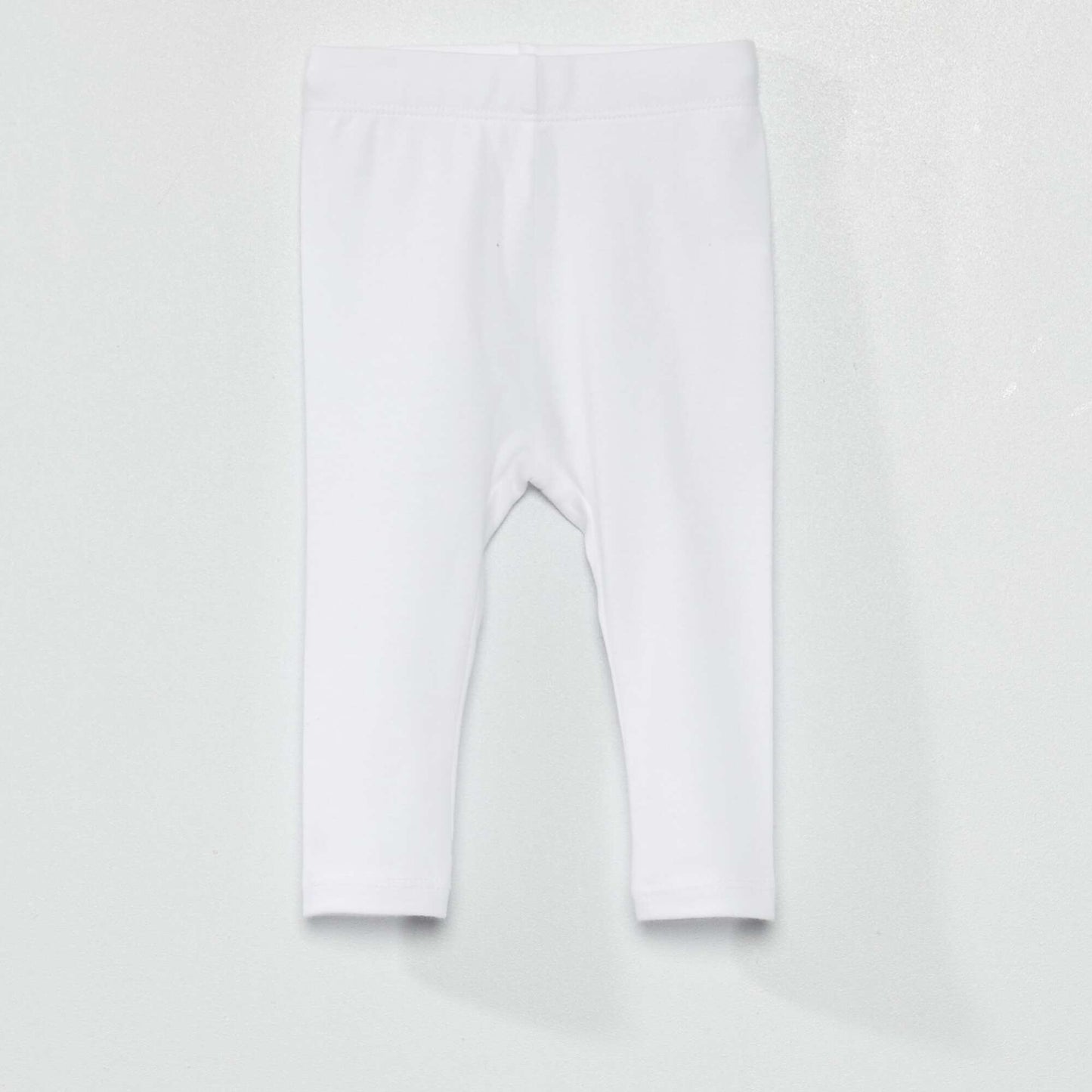 Legging long uni en maille jersey blanc