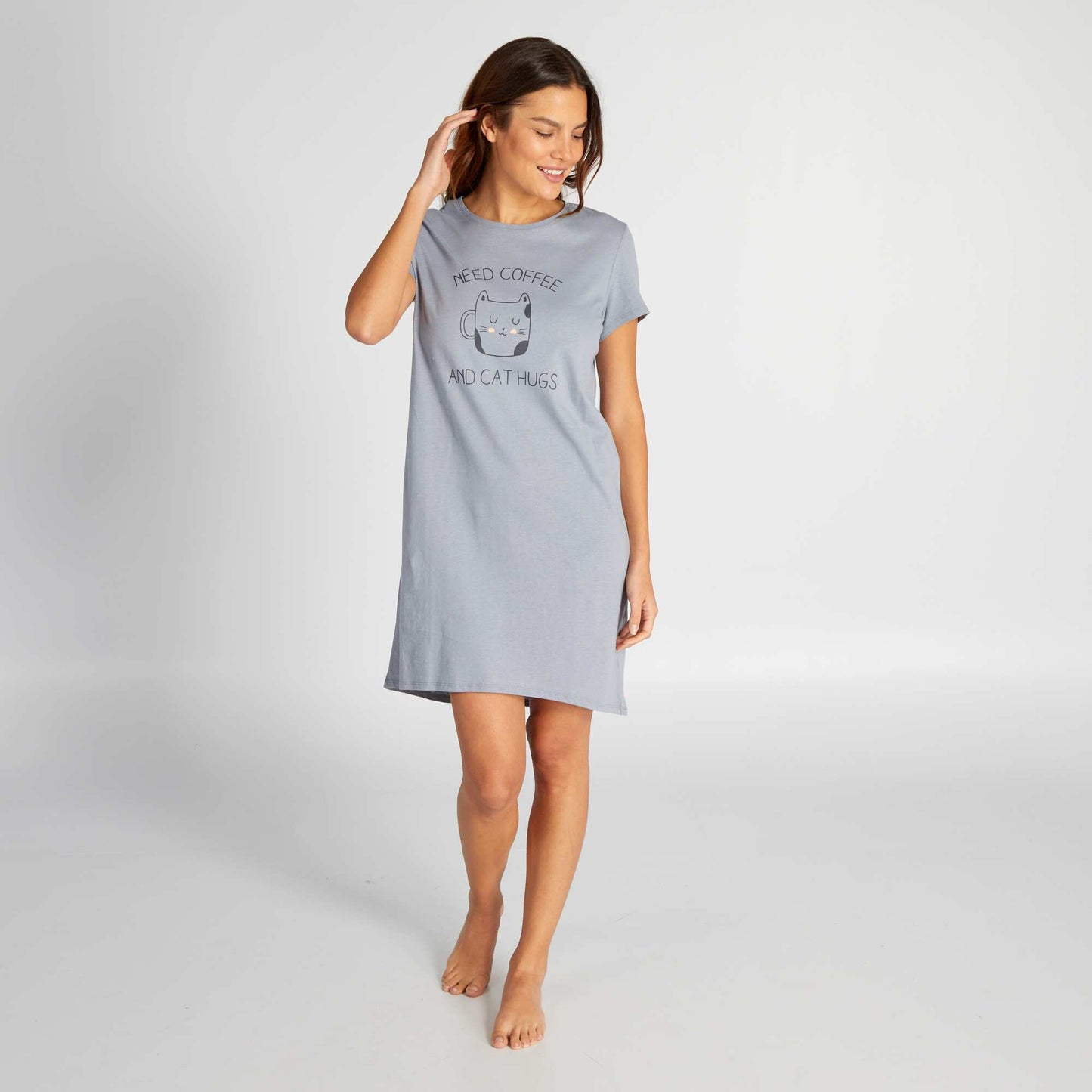 Chemise de nuit Gris