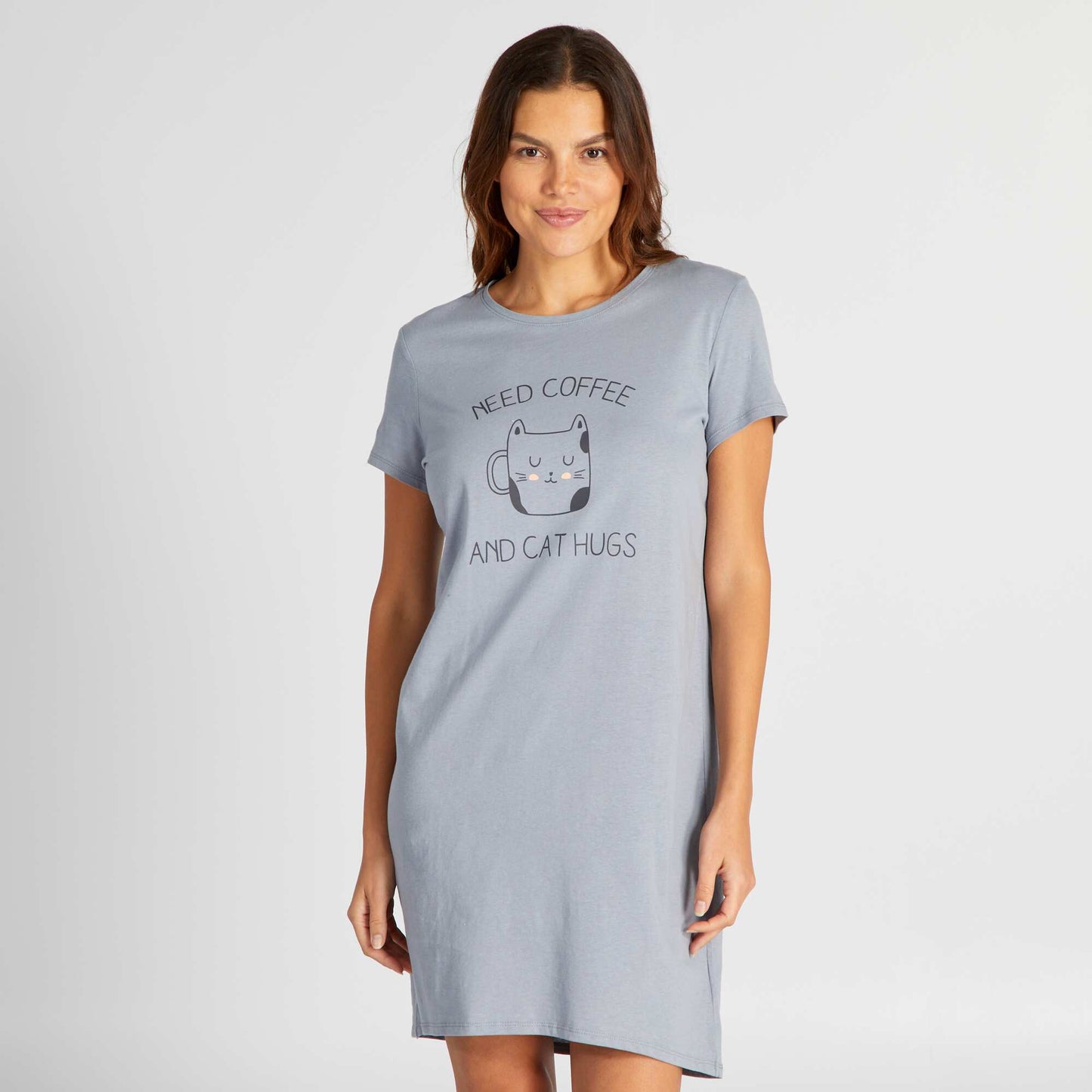 Chemise de nuit Gris