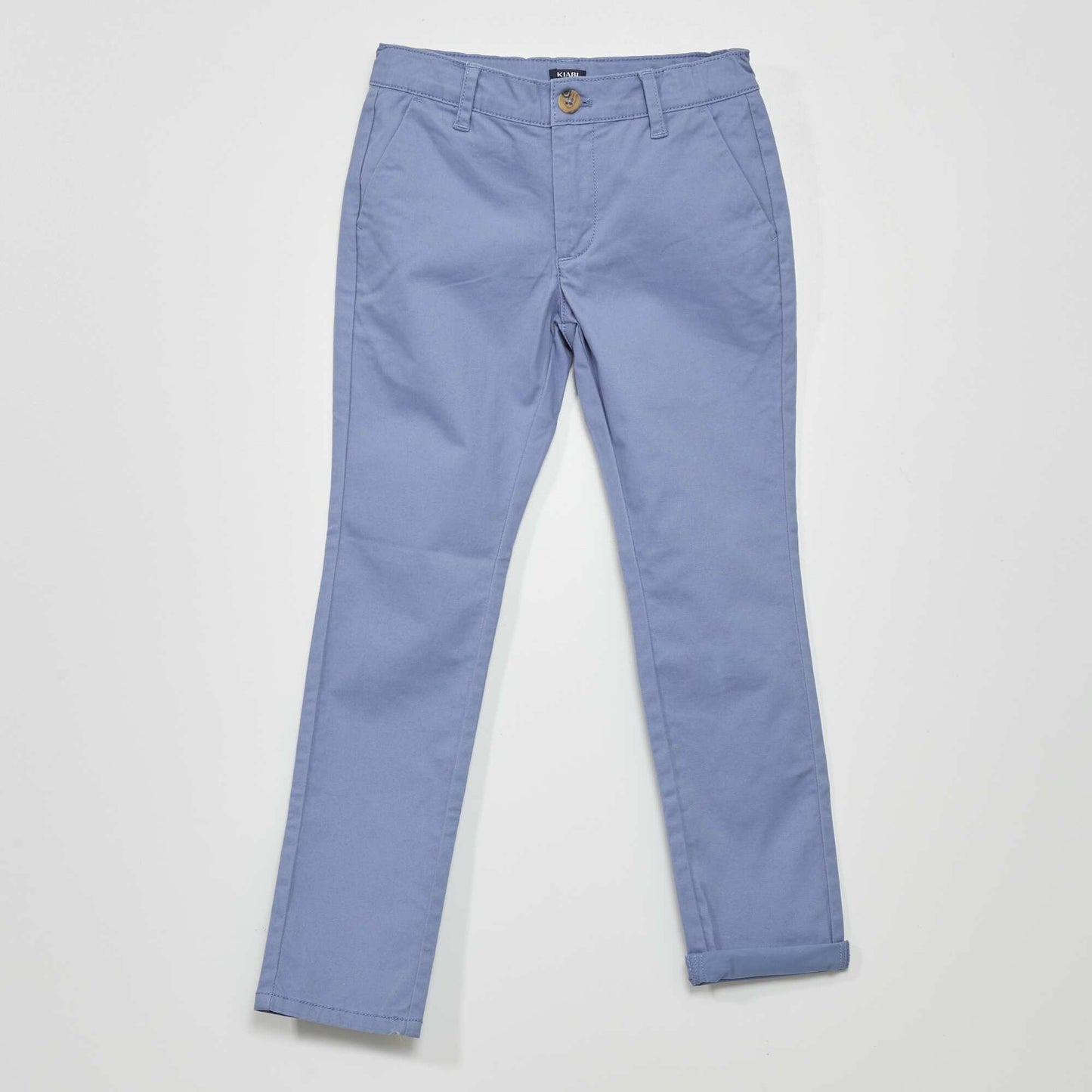 Pantalon chino bleu grisé